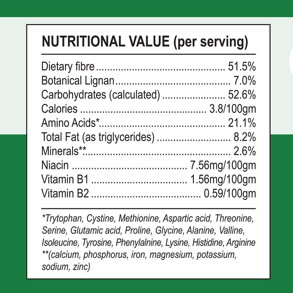 Osumex Flax Seed Hull Powder 150g - Flax Seeds Organic High in Lignan SDG for Digestion, Natural Concentrate Flaxseed Shells Only No Flaxseed Oil or Seeds Added, Smoothie Seeds for Daily Nutrition