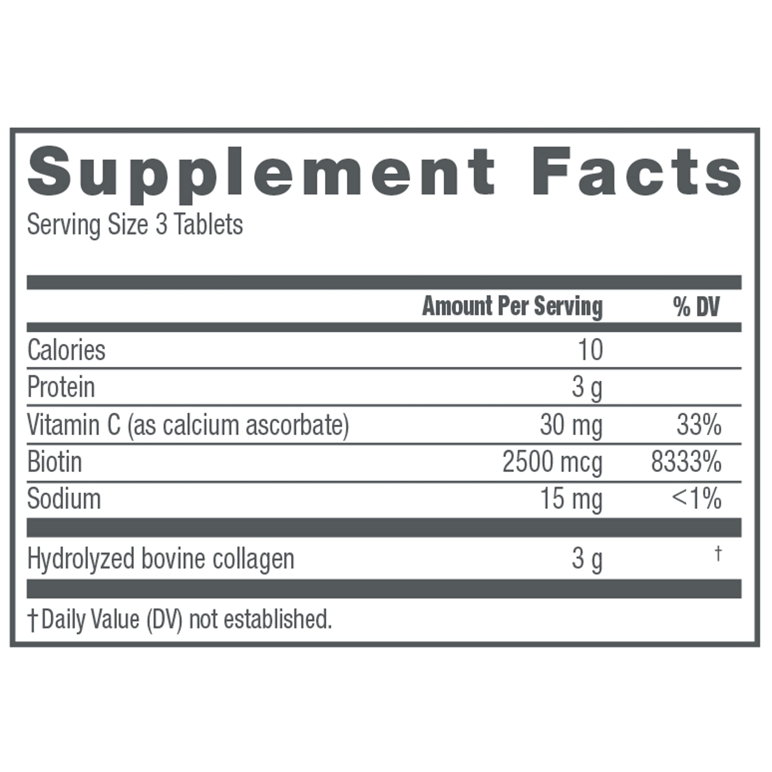 NeoCell Super Collagen With Vitamin C and Biotin, Skin, Hair and Nails Supplement, Includes Antioxidants, Tablet, 270 Count, 1 Bottle