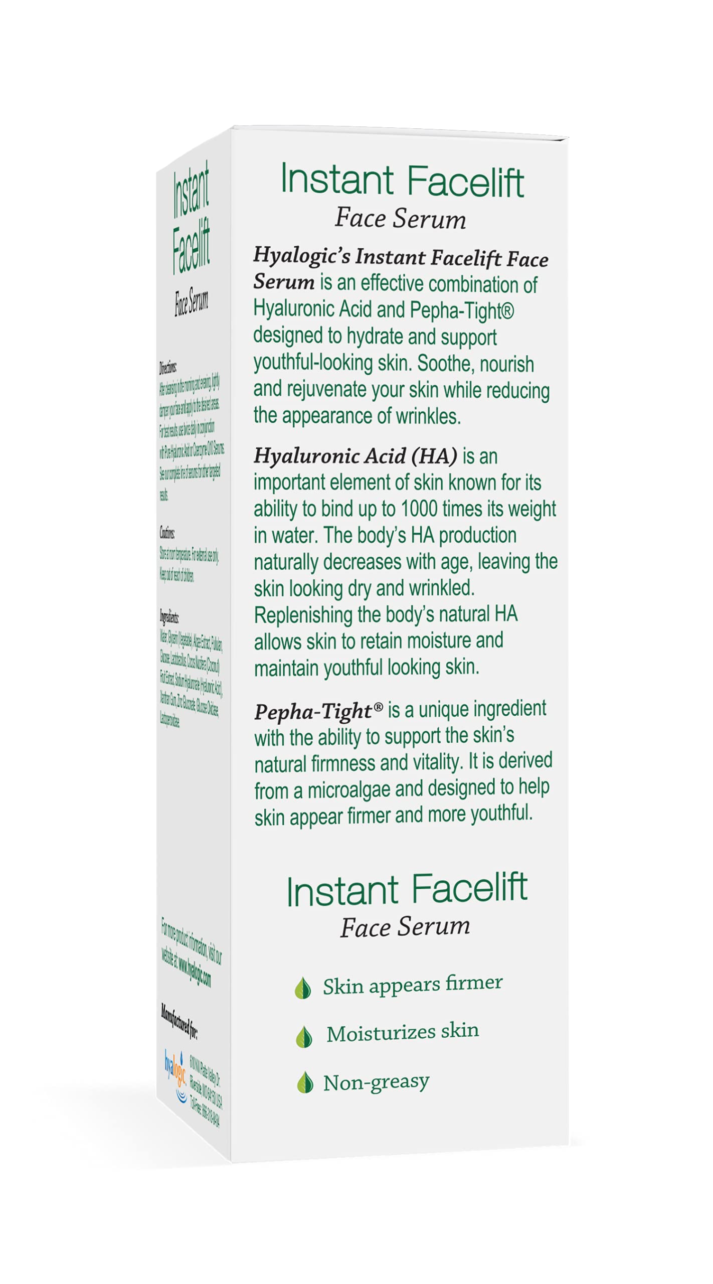 Hyalogic Episilk Instant Facelift Serum, 0.50 Ounce