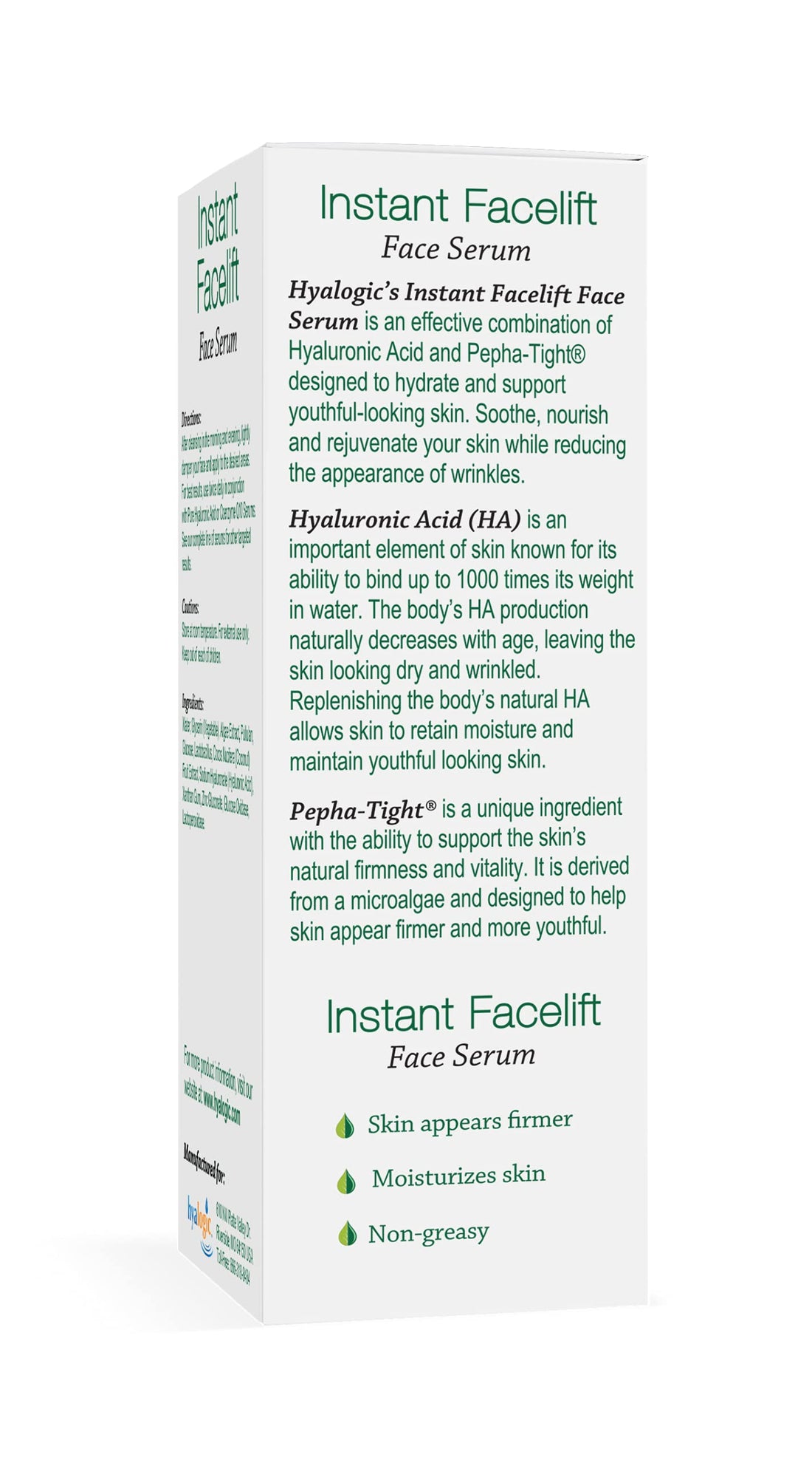 Hyalogic Episilk Instant Facelift Serum, 0.50 Ounce
