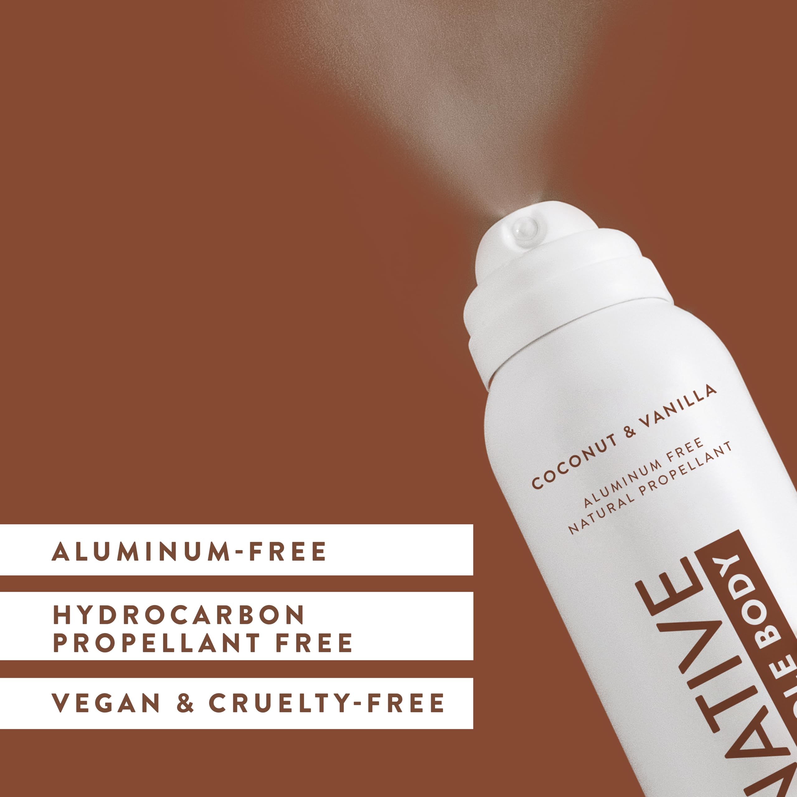 Native Whole Body Deodorant Spray Contains Naturally Derived Ingredients, Deodorant for Women & Men | 72 Hour Odor Protection, Aluminum Free with Coconut Oil and Shea Butter | Coconut & Vanilla