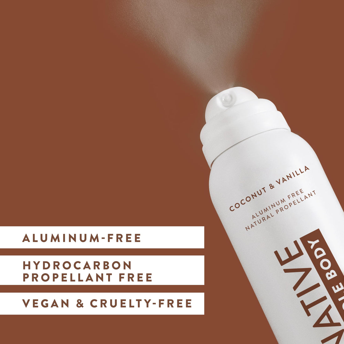 Native Whole Body Deodorant Spray Contains Naturally Derived Ingredients, Deodorant for Women & Men | 72 Hour Odor Protection, Aluminum Free with Coconut Oil and Shea Butter | Coconut & Vanilla