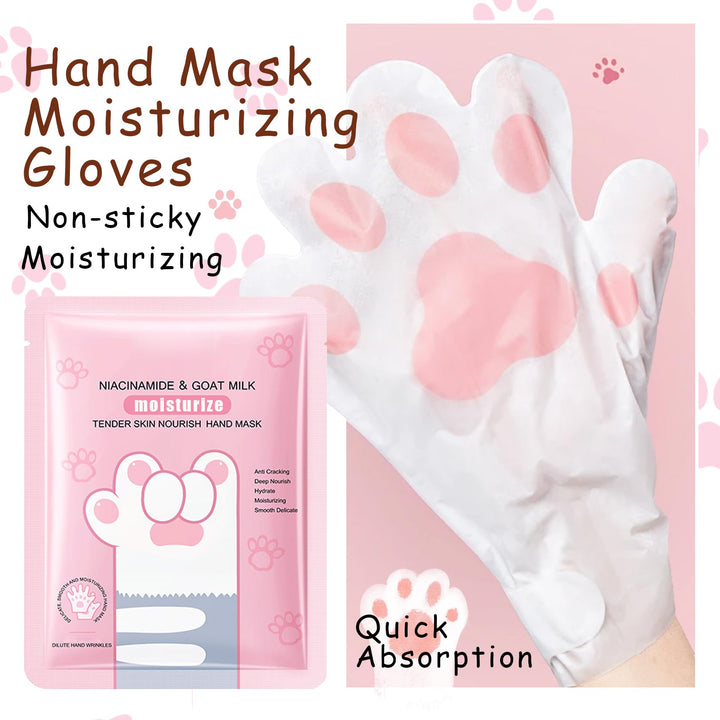 DWDiWen Hand Masks, 6 Pairs Hydrating Exfoliating Hand Peeling Mask, Smooth Hand Masks Moisturizing Gloves Overnight for Dry, Rough, Cracked Hands, Hand Skin Moisturizer Glove for Women Men(A