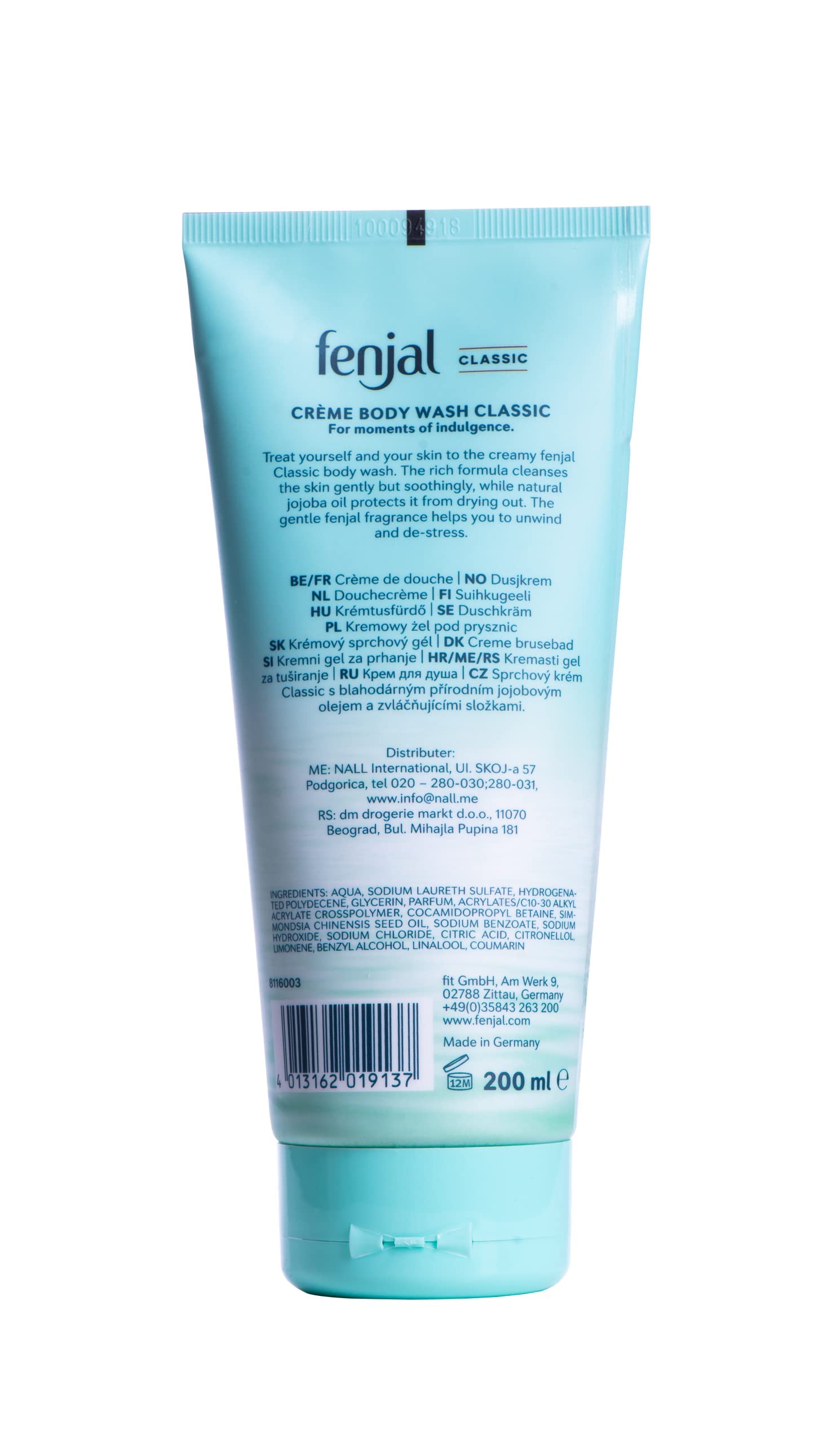 Fenjal Classic Luxury Creme Oil Body Wash x 200ml