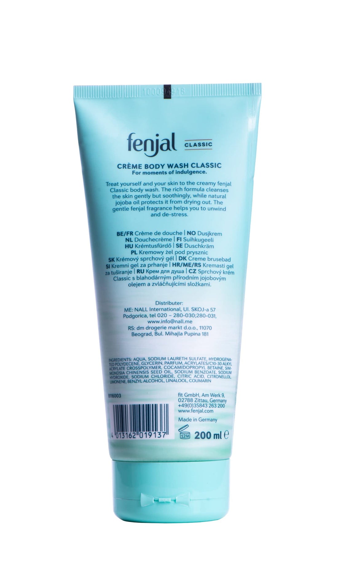 Fenjal Classic Luxury Creme Oil Body Wash x 200ml