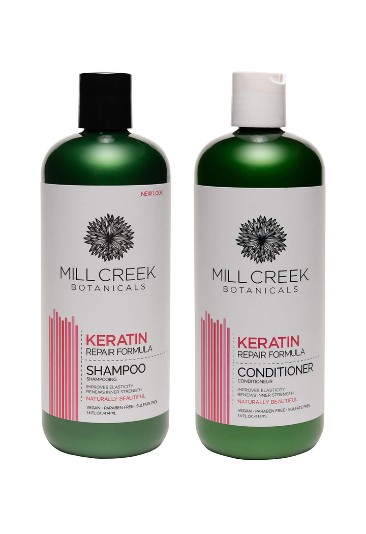 Mill Creek Botanicals Keratin Shampoo And Conditioner Bundle