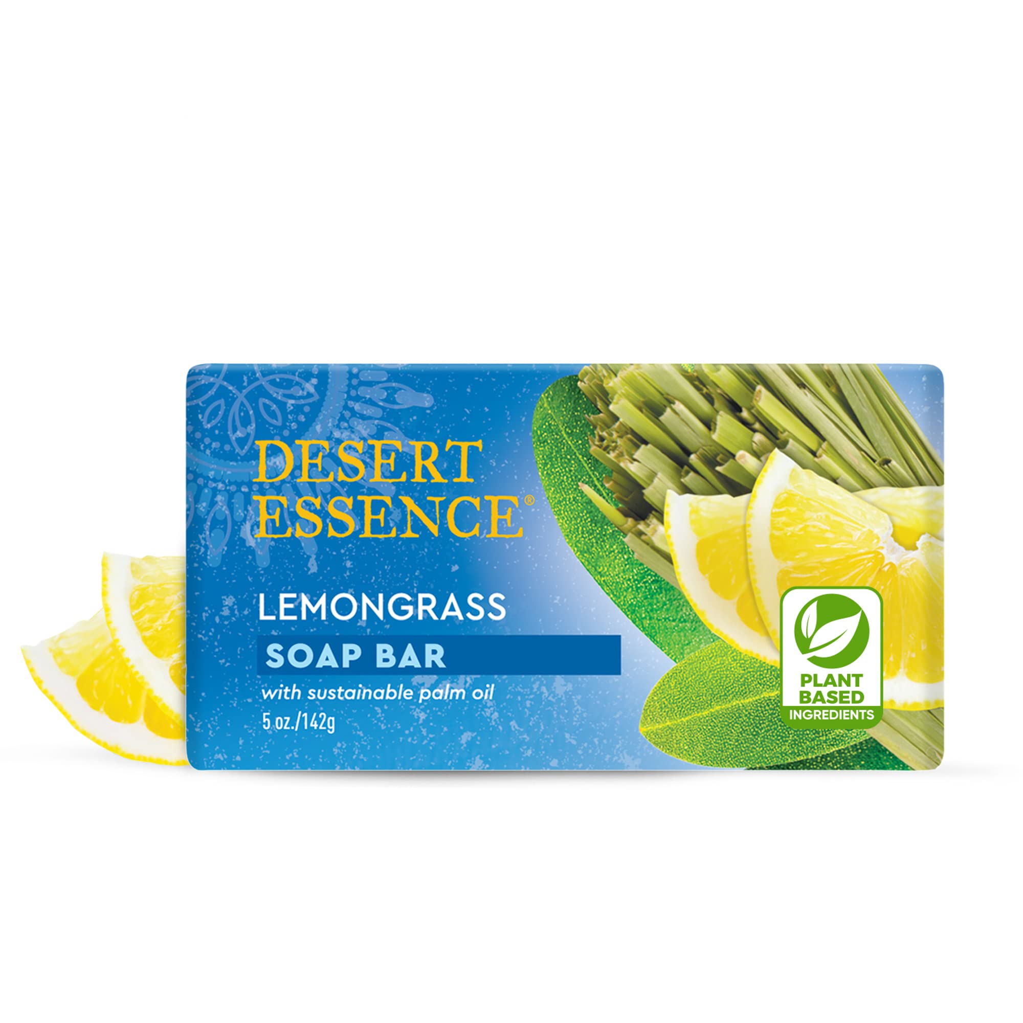 Desert Essence Bar Soap, Lemongrass, 5 Ounce