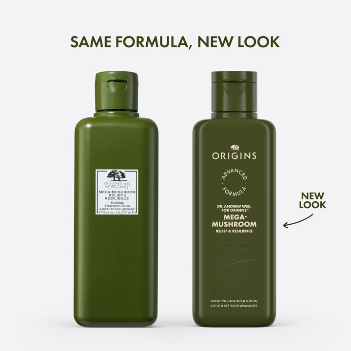 Origins Mega-Mushroom Soothing Treatment Lotion | Great for Sensitive Skin | With Reishi Mushroom | Travel Size, 3.4 Fl Oz