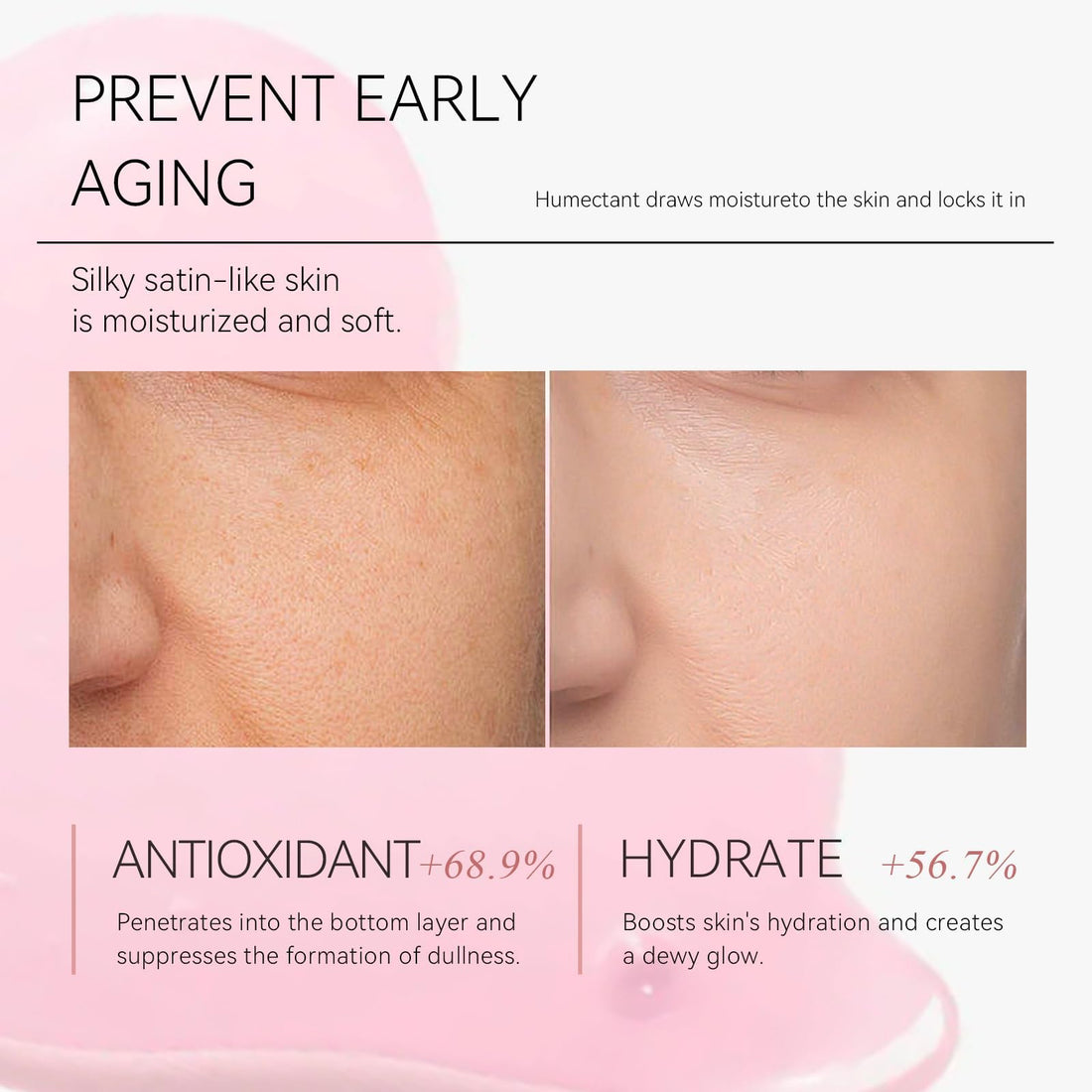 Easilydays Pink Cloud Jelly Plumping Moisturizing Serum for Face, Plumping, Aging & Hydrating, Collagen + Tremella Face Serum for Skin Radiance, Addressing Uneven Tone & Fine Lines