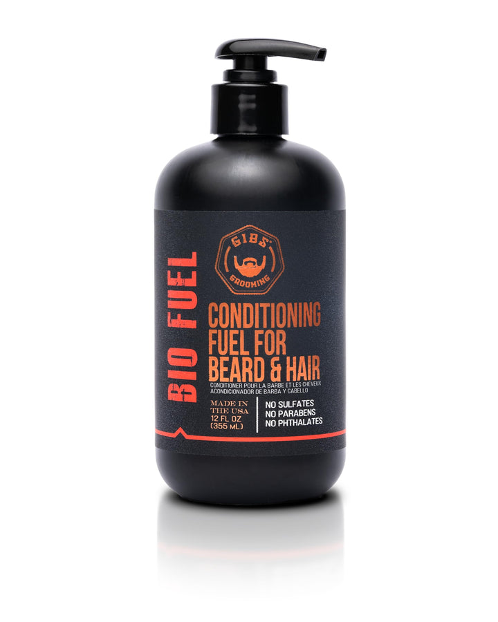 GIBS Grooming Biofuel Conditioning Fuel for Beard & Hair, 12 Fl Oz
