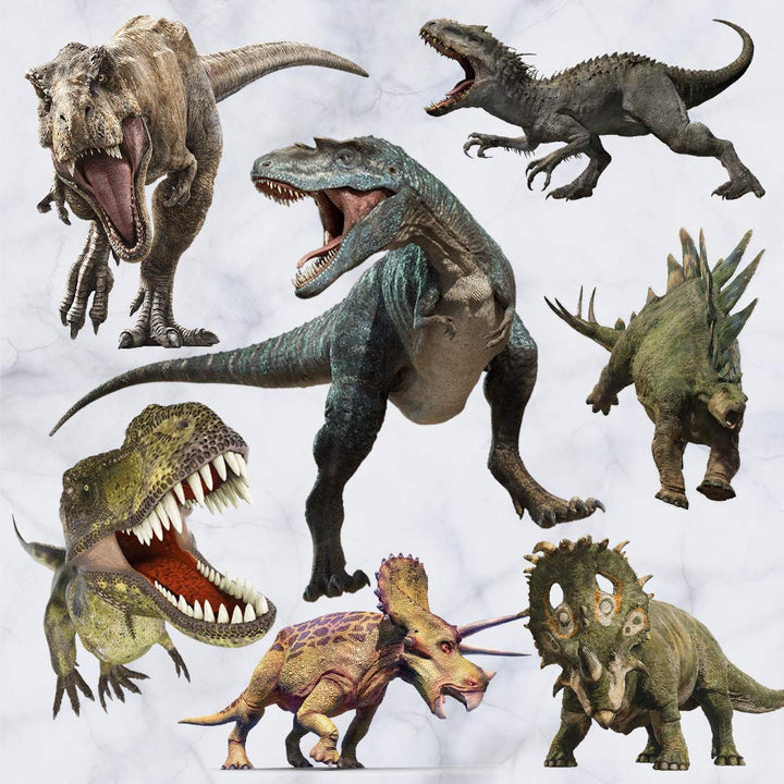 Dinosaur Wall Stickers for Boys Room, Peel & Stick Removable Wall Art Sticker Decals for Kids Bedroom Nursery Playroom Living Room Decoration