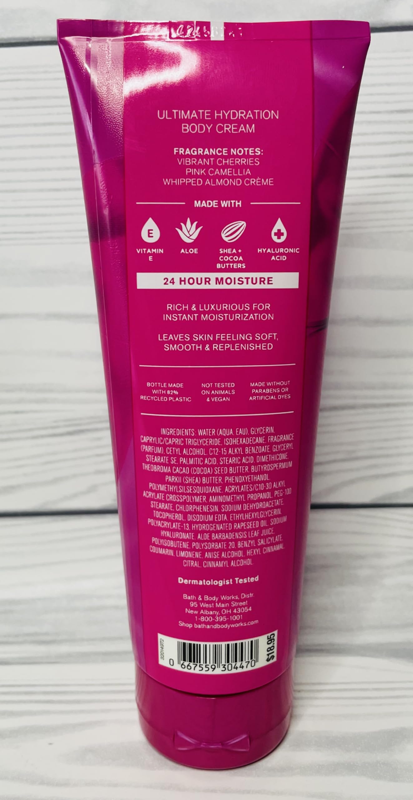 Bath & Body Works Perfect in Pink Ultimate Hydration Body Cream 8 Ounces Pack of 2