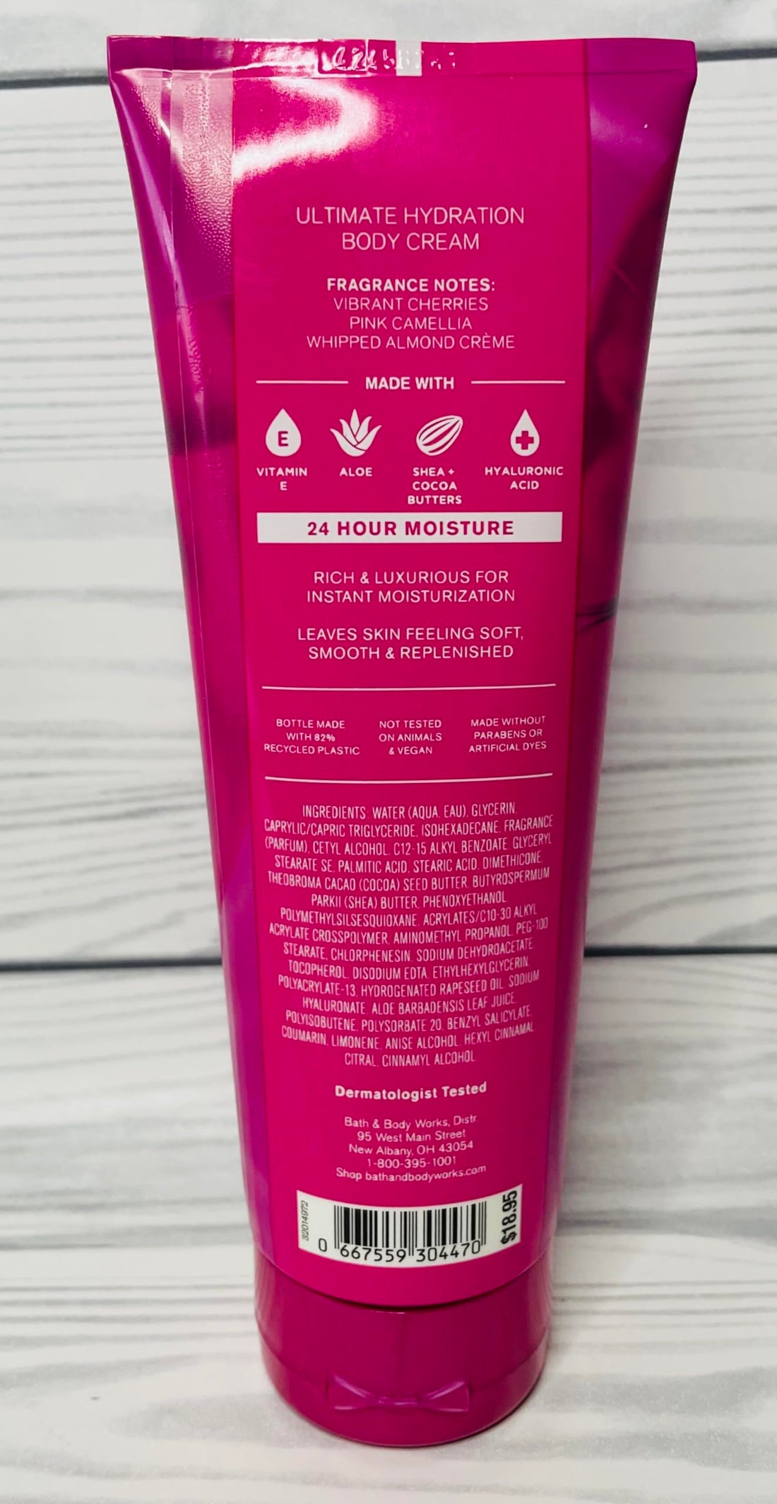 Bath & Body Works Perfect in Pink Ultimate Hydration Body Cream 8 Ounces Pack of 2