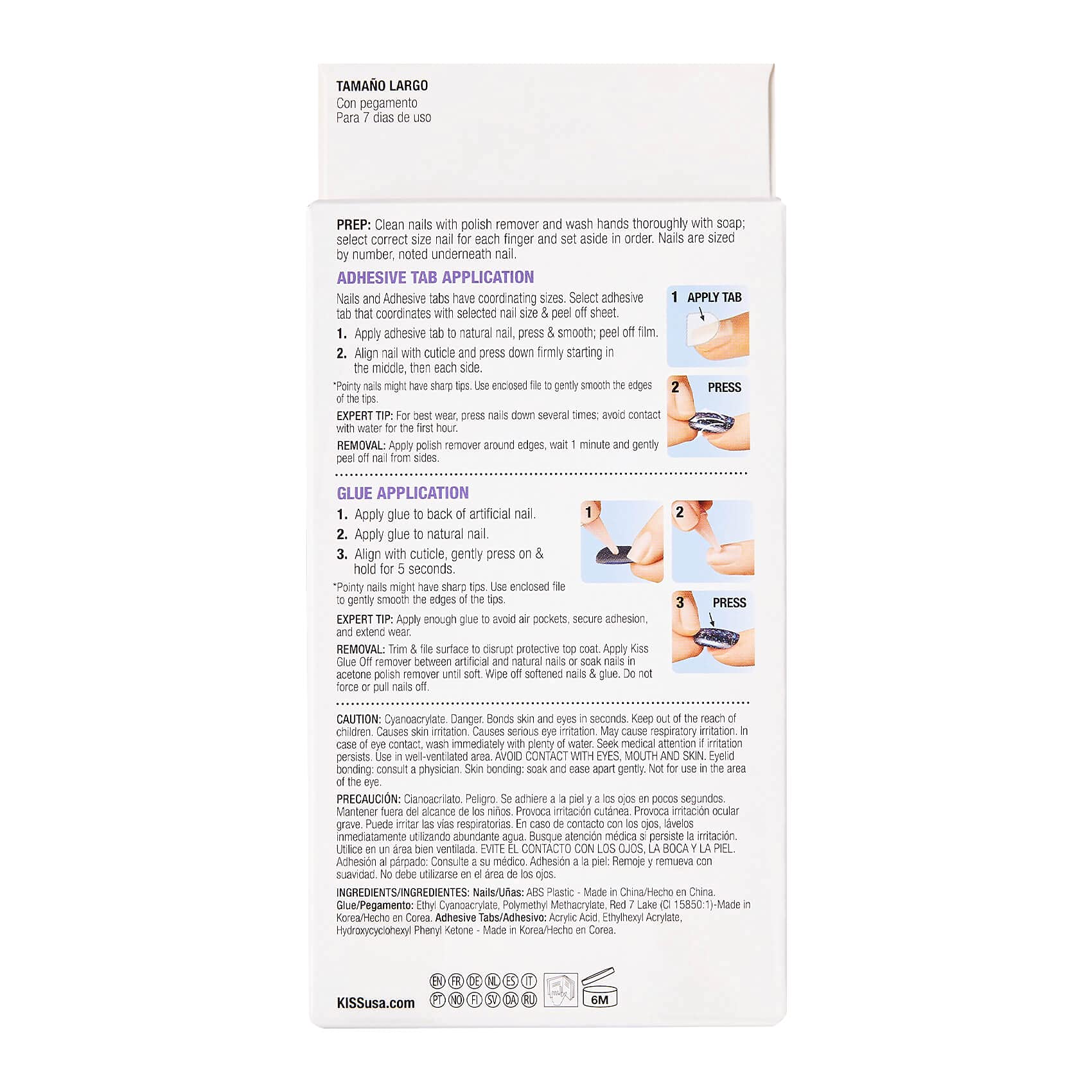 KISS GEL FANTASY SCULPTED NAILS (4 THE CAUSE - KGFS01) PACK OF 1