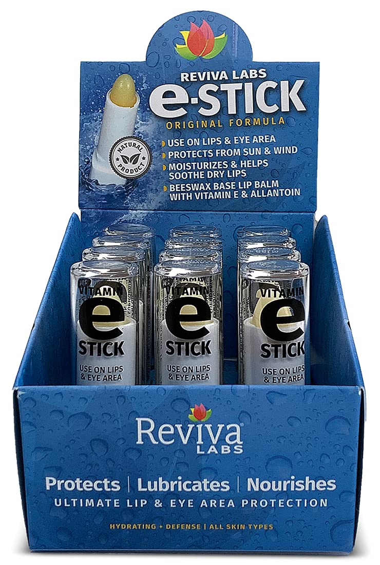 Reviva Labs Vitamin E Oil Stick Display Case, 1.5 Ounce