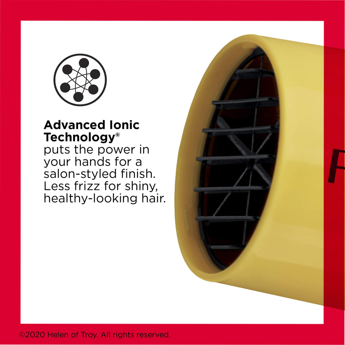 REVLON Compact Hair Dryer | 1875W Lightweight Design, Perfect for Travel, (Yellow)