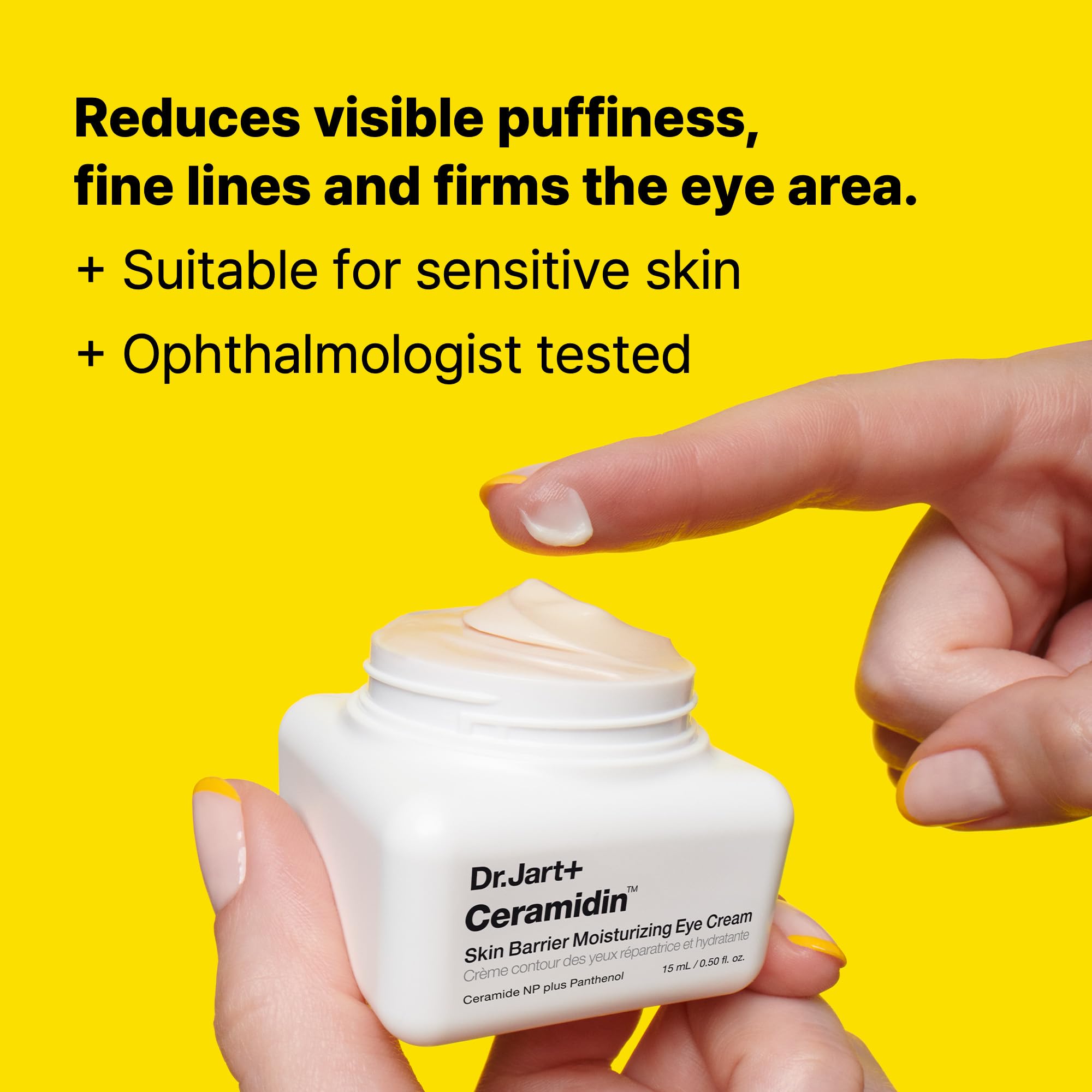 Dr.Jart+ Ceramidin™ Under Eye Cream with Ceramides | Korean Skin Care, 0.5 Fl Oz