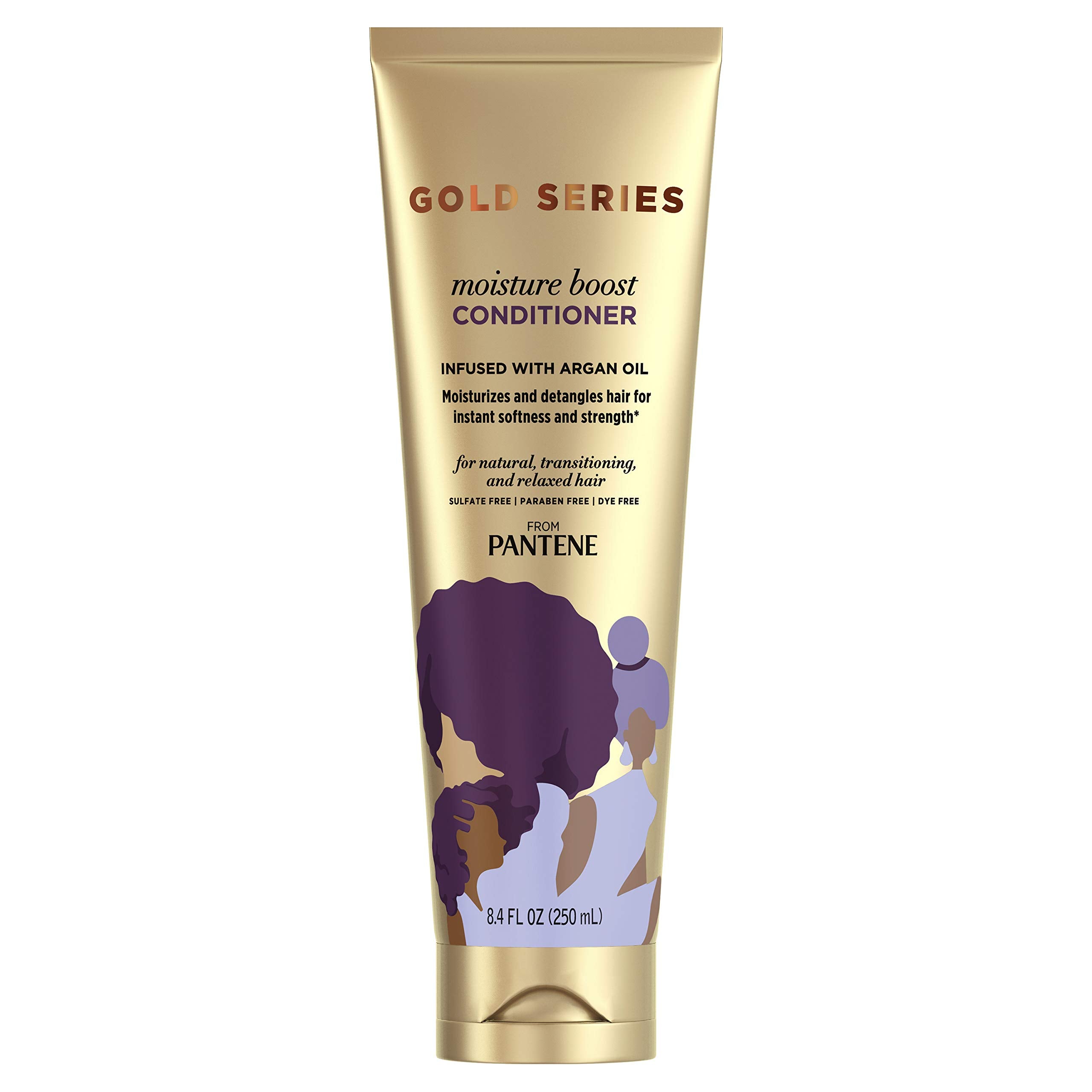 Moisture Boost Conditioner : Pantene Pro-V Gold Series Moisture Boost Conditioner, 8.4 Fluid Ounce (Pack of 12) for African American, Ethnic and Curly Hair Care