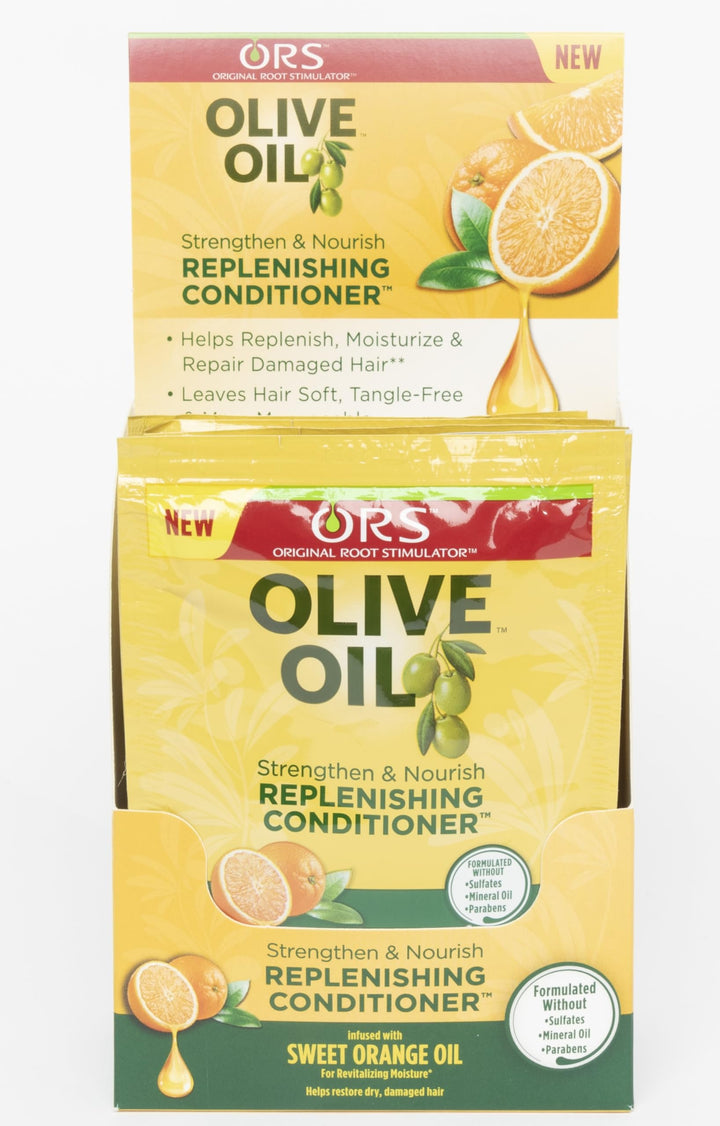 ORS Olive Oil Strengthen & Nourish Replenishing Conditioner Travel Packet 1.75 Ounce (Pack of 6)