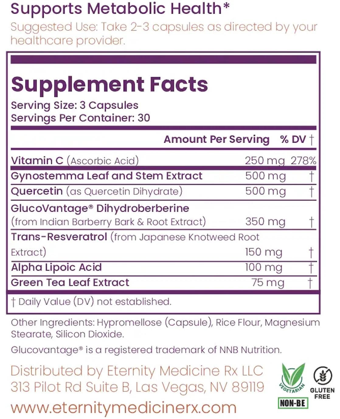 Eternity Medicine Rx Magnificent 7 – Advanced Cellular Health & Anti-Aging Supplement – 90 Capsules