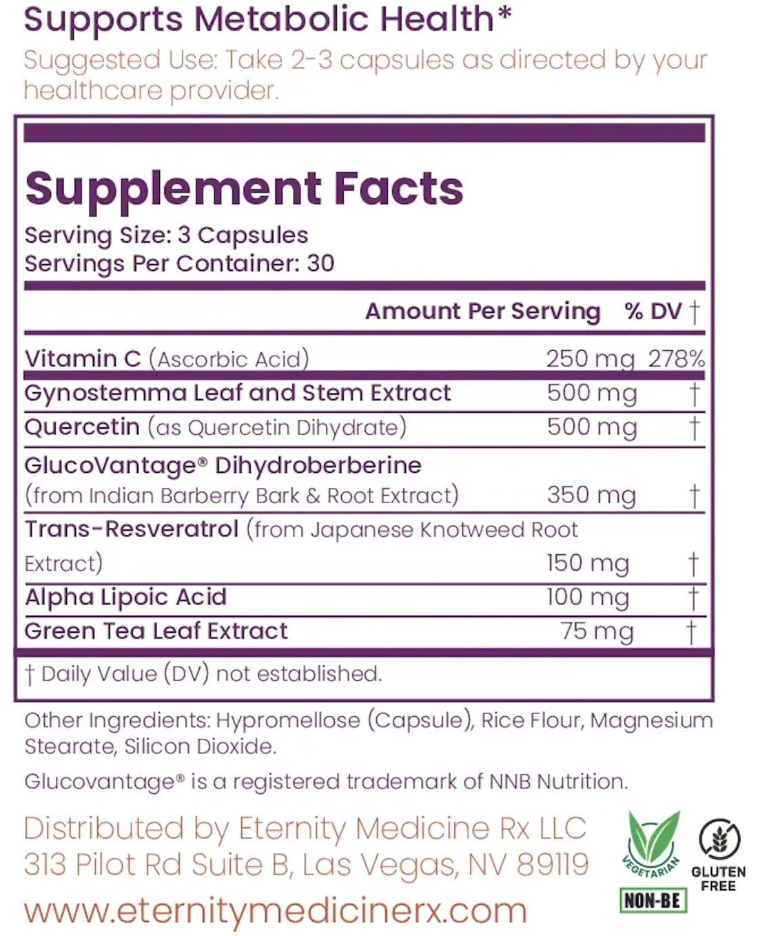 Eternity Medicine Rx Magnificent 7 – Advanced Cellular Health & Anti-Aging Supplement – 90 Capsules