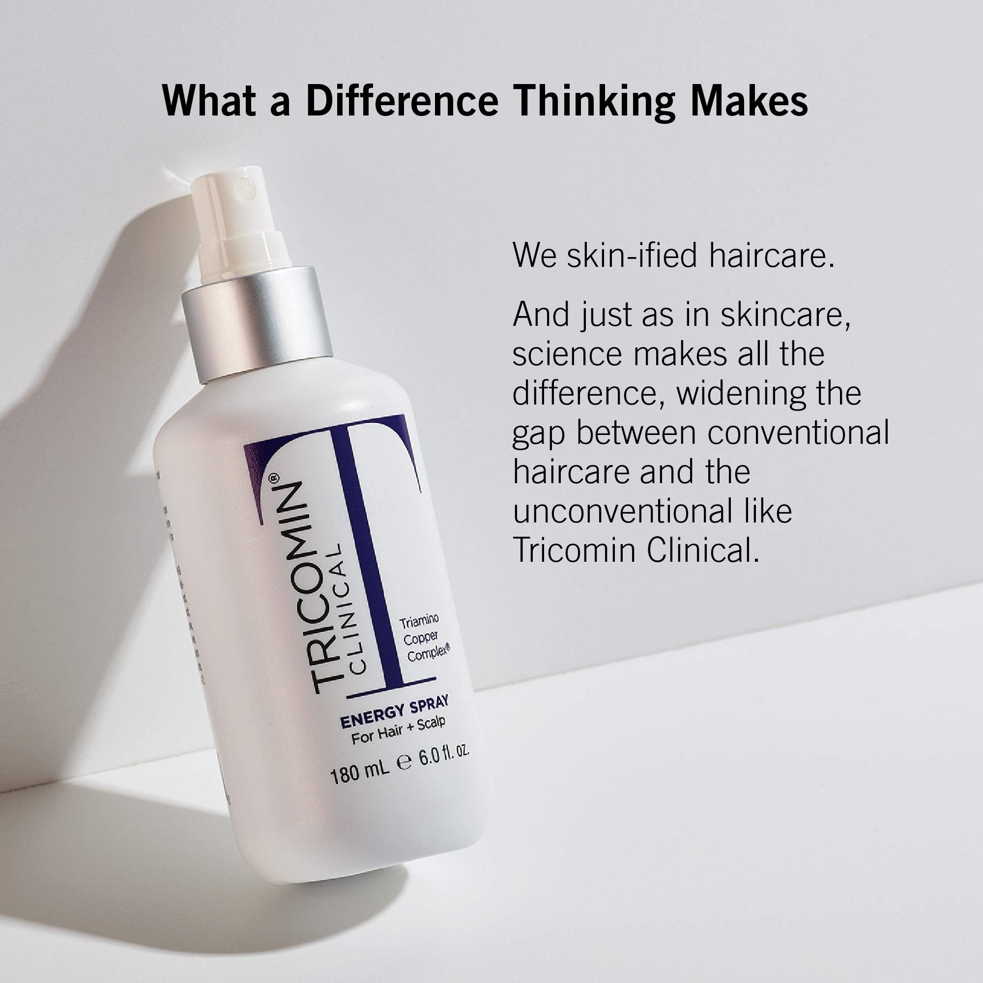 NEOVA Tricomin Energy Spray - Leave-in conditioning spray with Triamino Copper Complex delivers essential, wellness nutrients. Hair appears thicker and healthier. Safe for color-treated hair.