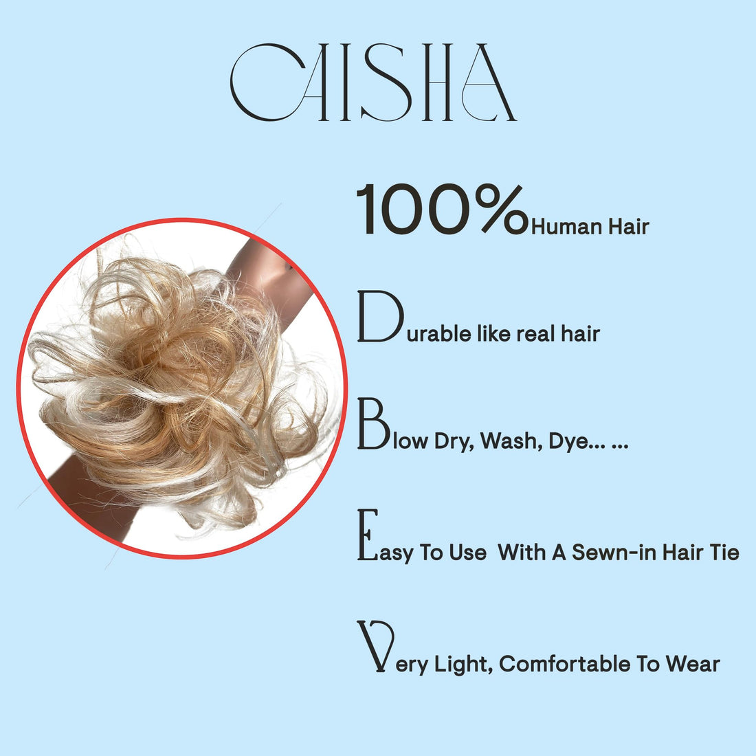 dark brown mix 1BH4 H312 : PRETTYSHOP 100% Human Hair Scrunchy Scrunchie Bun Up Do Hair Piece Hair Ribbon Ponytail Extensions Wavy Curly or Messy Div. colours (dark brown mix 1BH4 H312)