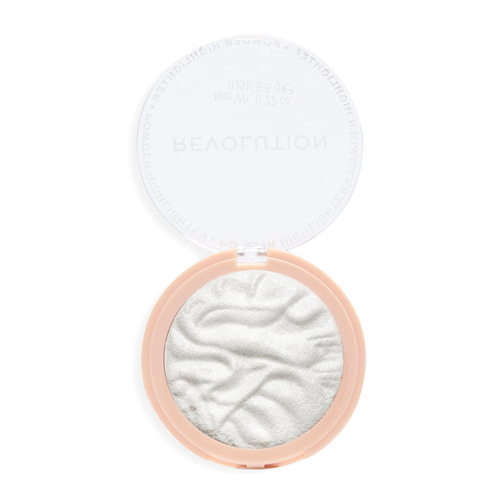 Revolution, Reloaded Pressed Powder Highlighter, Intensely Pigmented for a High Impact Dewy Finish, Set The Tone, 0.22 Oz