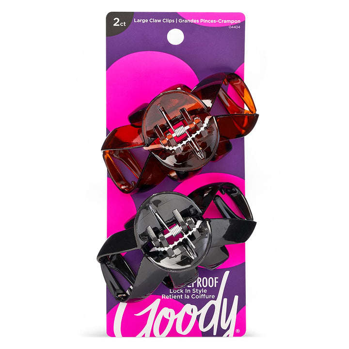 Goody Classics Claw Hair Clip, Medium Spider, 2 Count