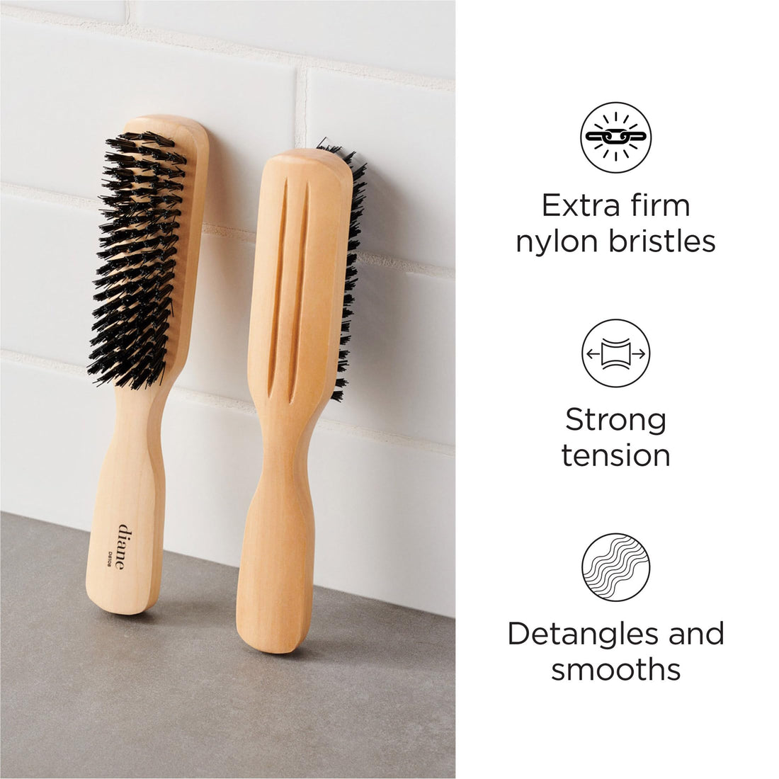 Diane Extra Firm Nylon Bristles Styling Brush