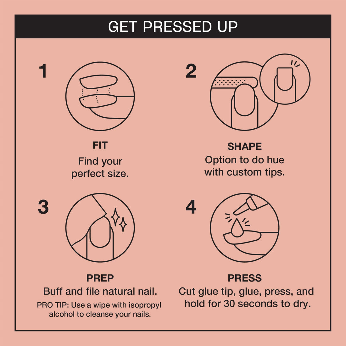 OPI On Point Fluent in French | Short Round Nude Pink & White French Tip Press On Nails | With Nail Glue | Long Lasting, Reusable, Non-damaging