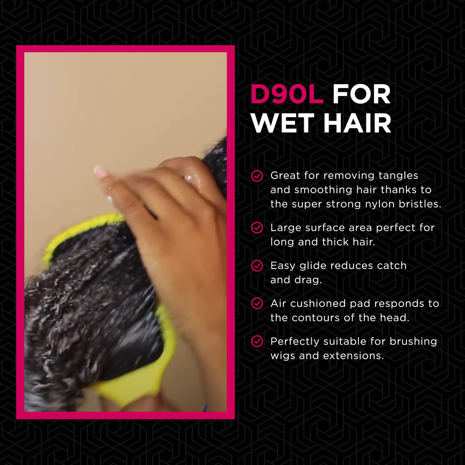 Denman D90L, Tangle Tamer Ultra Violet