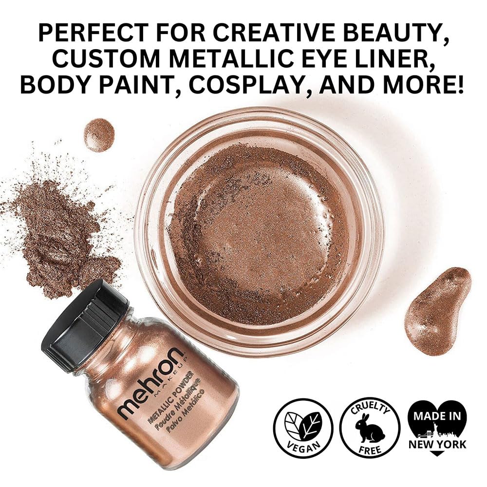 Mehron Metallic Powder Copper 1.0 oz