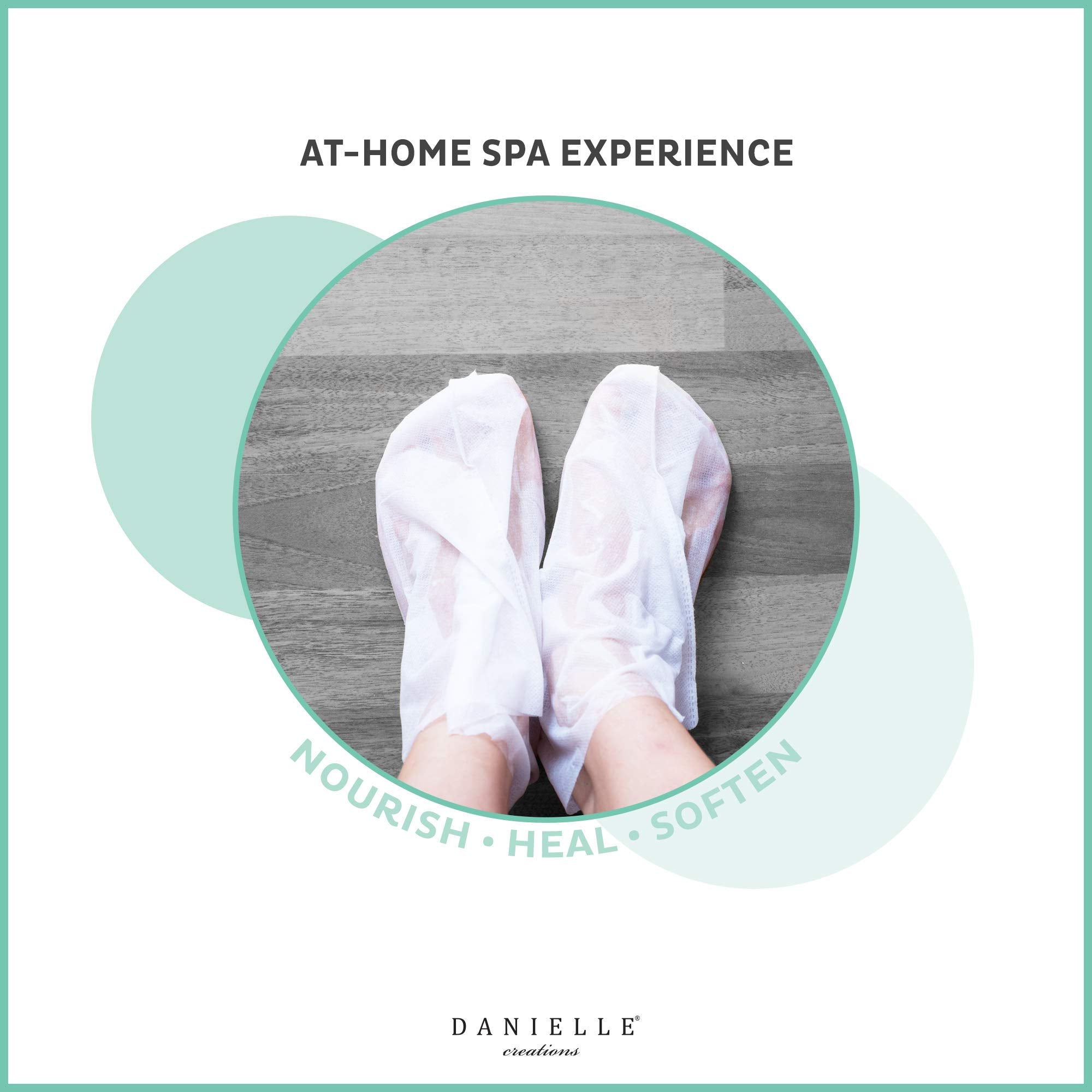 Danielle Miracle Nourishing Foot Mask, 2-Pack, 2 Piece