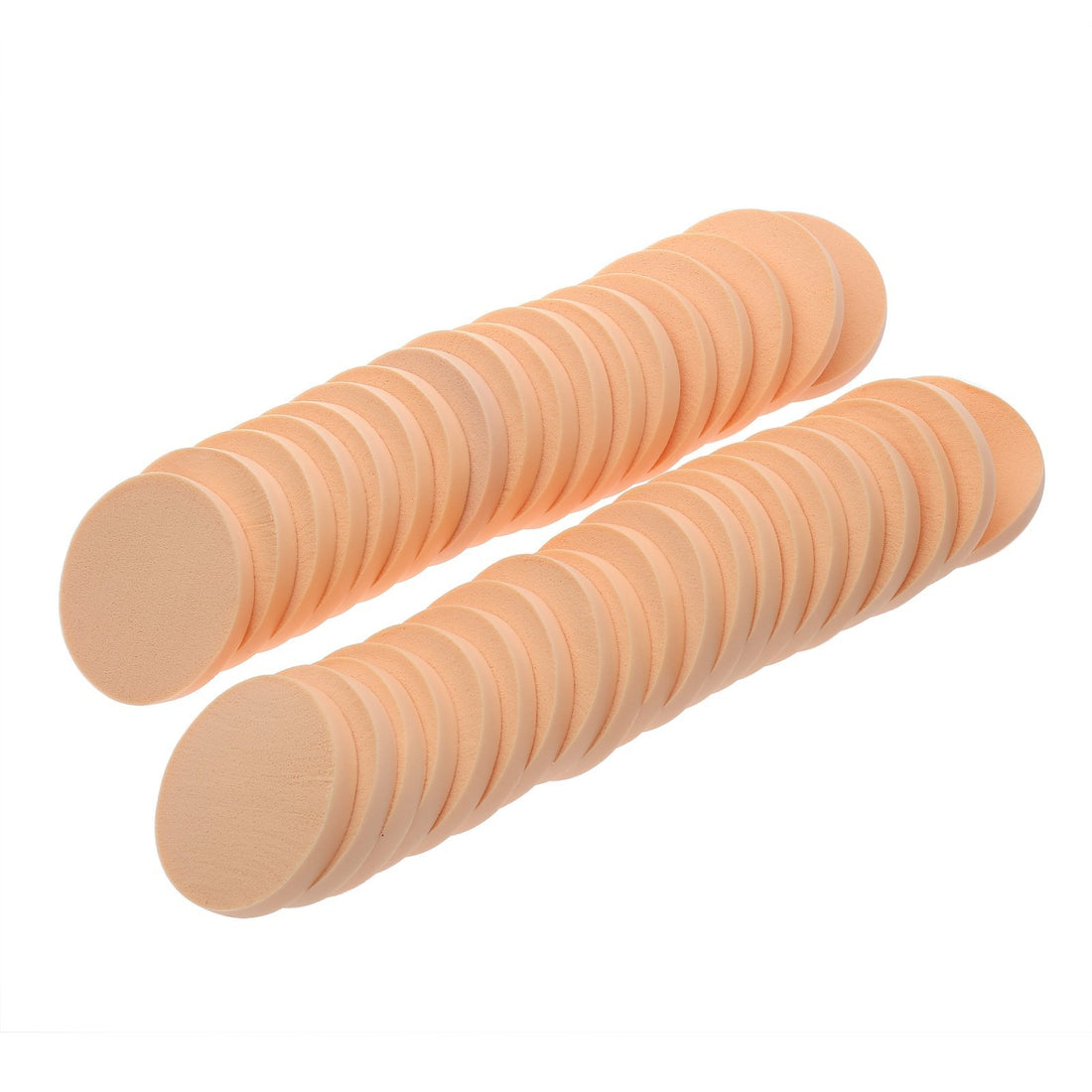 Anleolife round sponges foundation blender facial powder puff makeup blush applicators 6bags,36pcs(6pcs/bag)