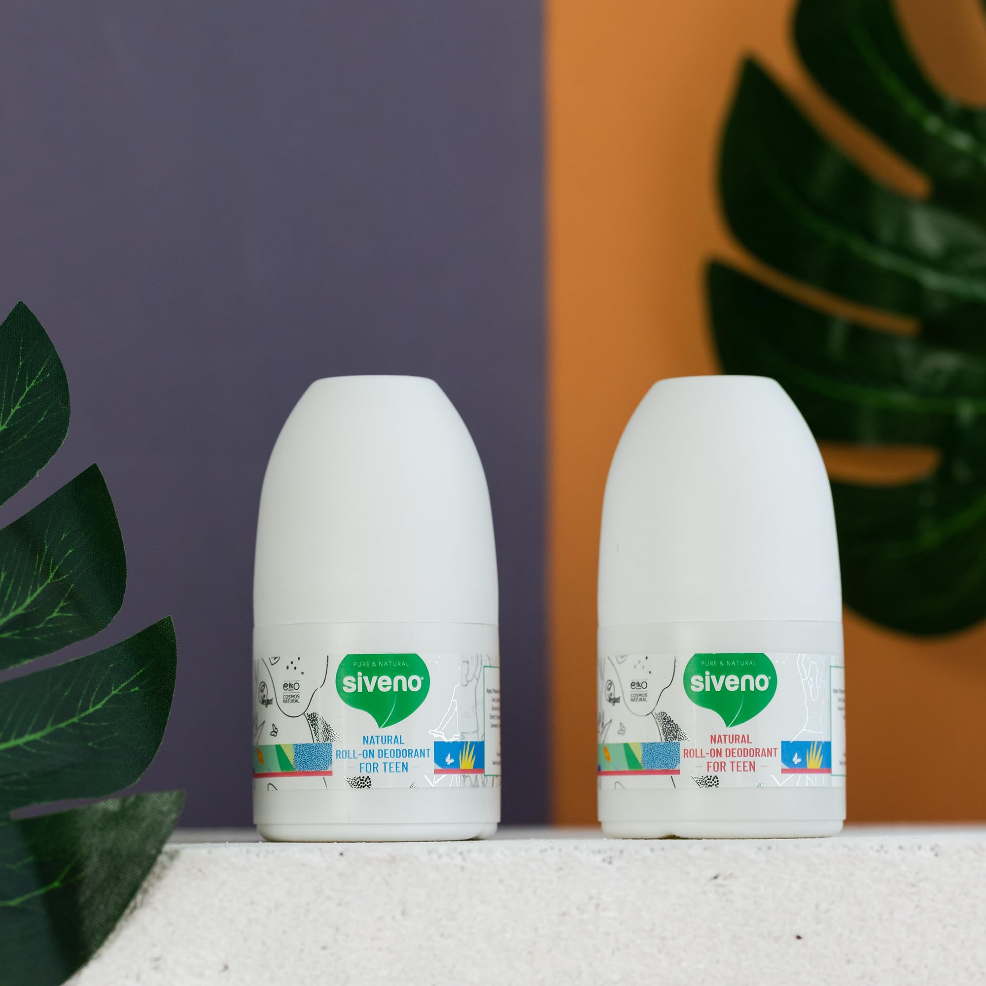 Siveno, All Natural Deodorant Roll-On | Aluminum Free Deodorant for Men & Teen Boy | Organic, Vegan | Fresh, Non Staining, Non Irritating | Cruelty Free, Non Toxic, Paraben Free | Teen Boy, Pack of 1