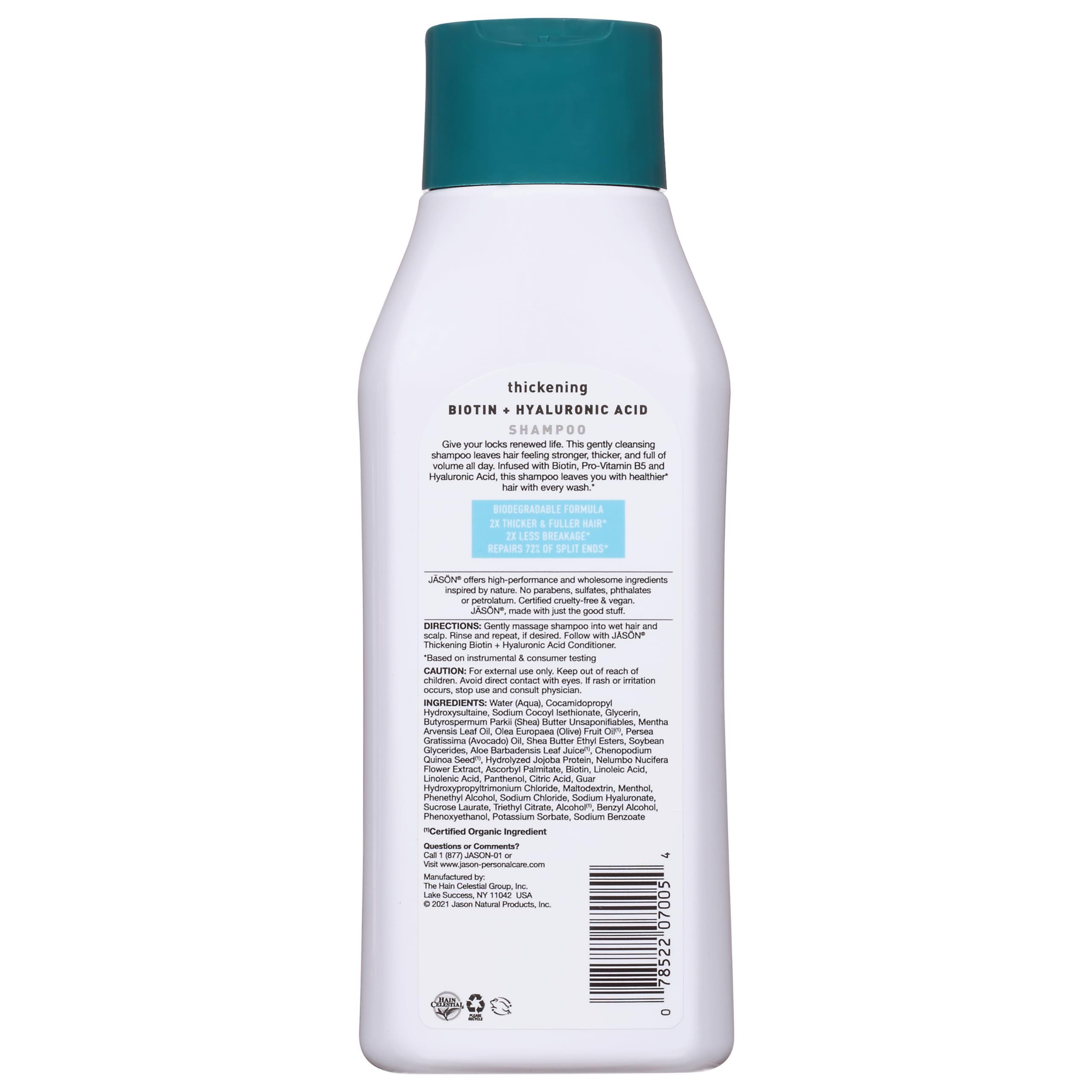 Jason Restorative Biotin Shampoo, 16 oz. (Packaging May Vary)