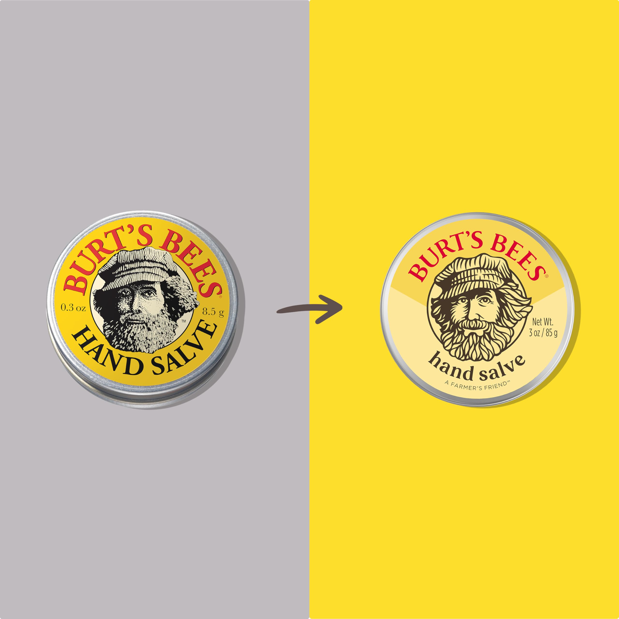 Burt's Bees, Hand Salve With Botanical Oils and Beeswax, Moisturizing Balm for Dry Hands, 100 Percent Natural Origin Skin Care, 3 oz. Package