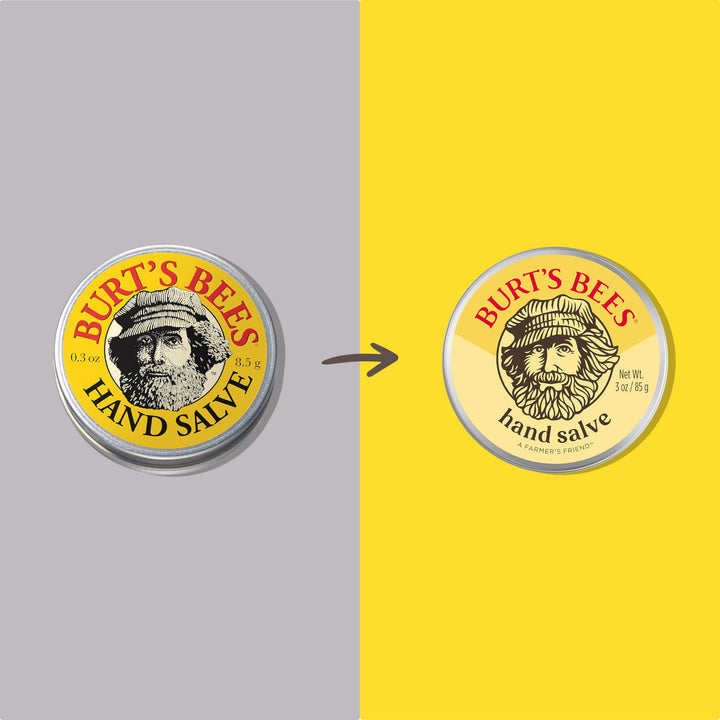 Burt's Bees, Hand Salve With Botanical Oils and Beeswax, Moisturizing Balm for Dry Hands, 100 Percent Natural Origin Skin Care, 3 oz. Package