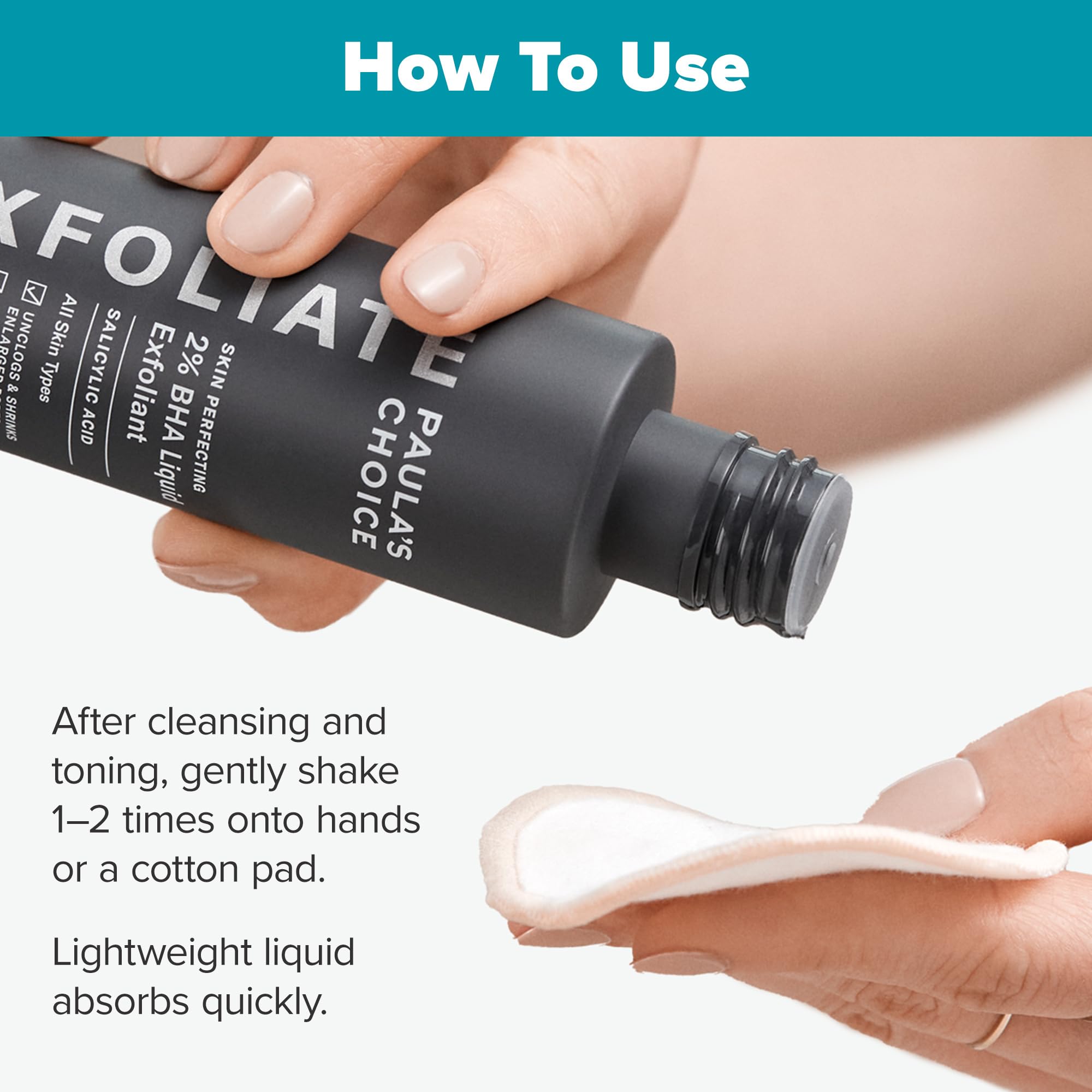 Paula's Choice SKIN PERFECTING 2% BHA Liquid Salicylic Acid Exfoliant-Facial Exfoliant for Blackheads, Enlarged Pores, Wrinkles & Fine Lines