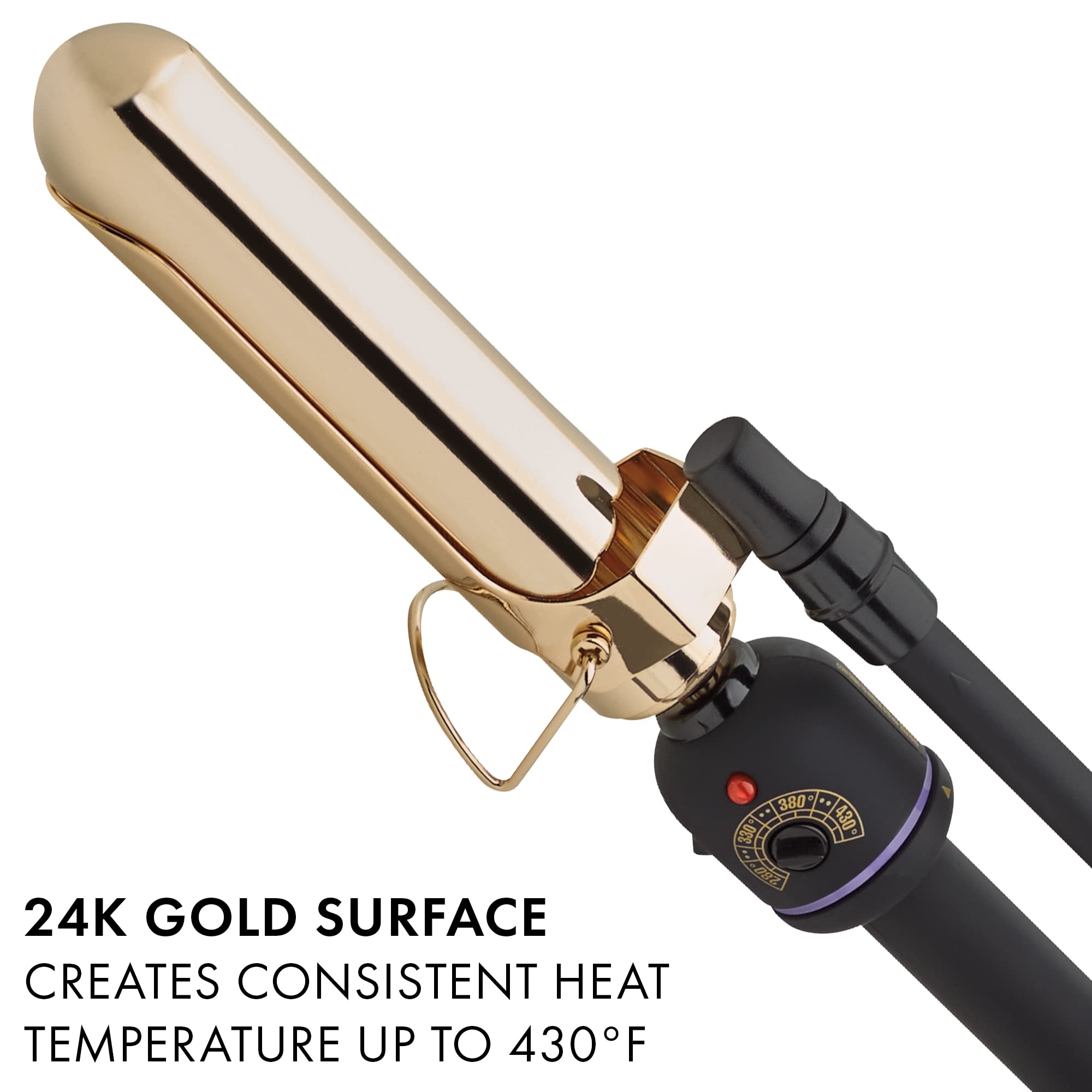 HOT TOOLS 1130 Marcel Curling Iron, Gold/Black, 1 1/4 Inches