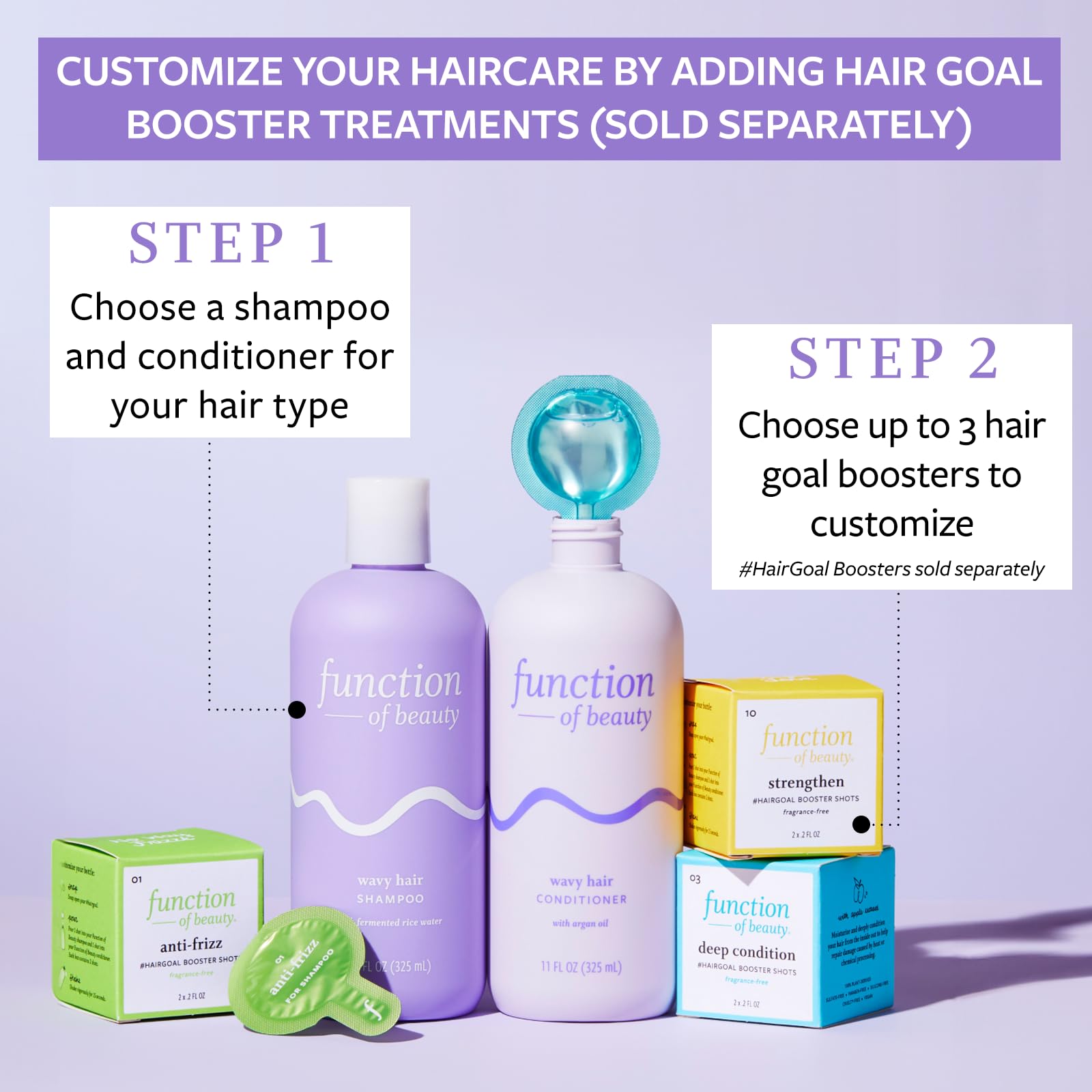 Function of Beauty Wavy Hair Conditioner, 22 oz - Formulated with Argan Oil to Enhance Glossiness & Natural Shine, Sulfate-Free, Customizable Haircare