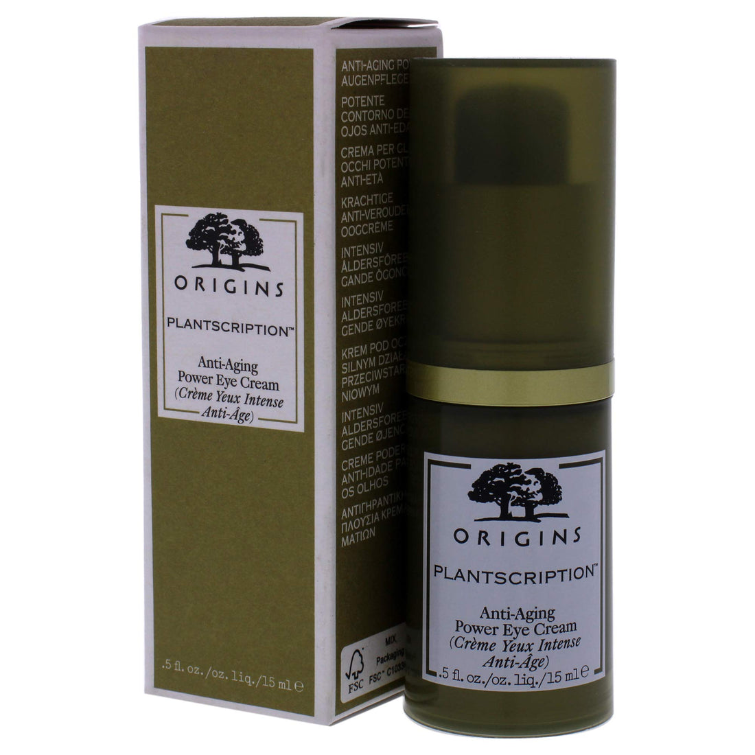 Origins Plantscription Anti-aging Power Eye Cream 0.5 Fl Oz / 15 Ml (New)