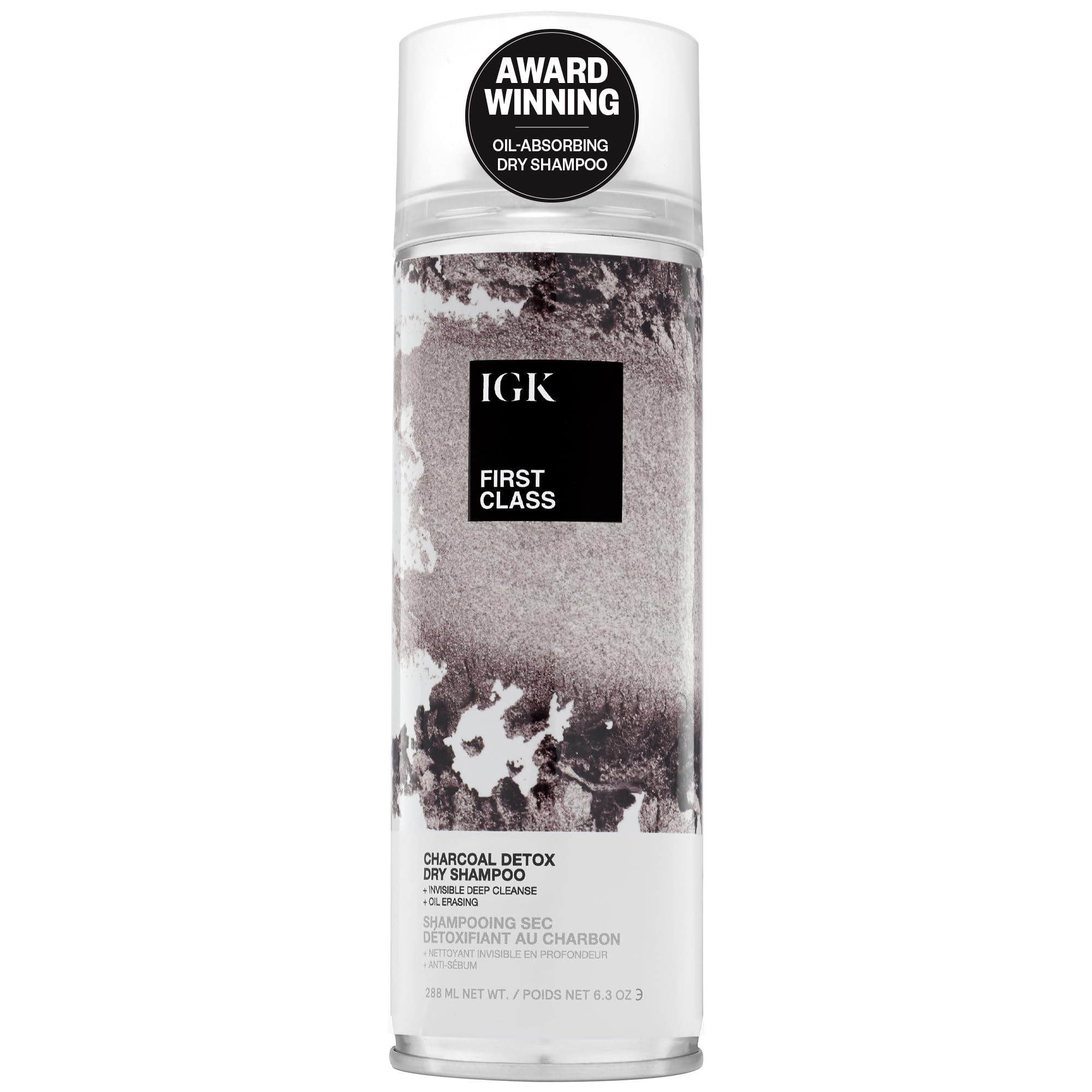 IGK FIRST CLASS Charcoal Detox Dry Shampoo, 6.3 Oz