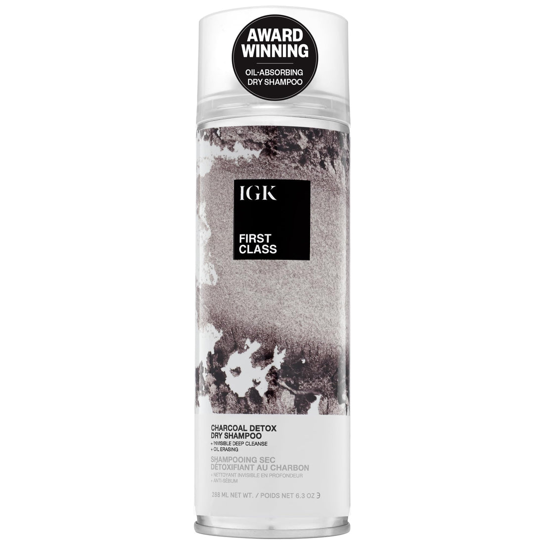 IGK FIRST CLASS Charcoal Detox Dry Shampoo, 6.3 Oz