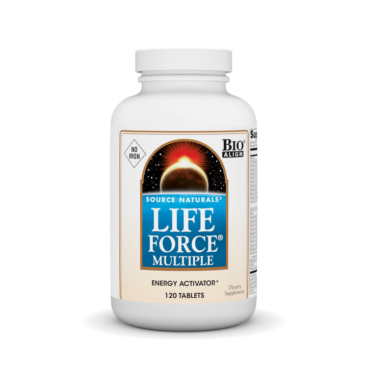 Source Naturals Life Force Multiple Iron Free Daily Multivitamin High Potency Essential Vitamins, Minerals, Antioxidants & Nutrients - Energy & Immune Boost - 120 Tablets