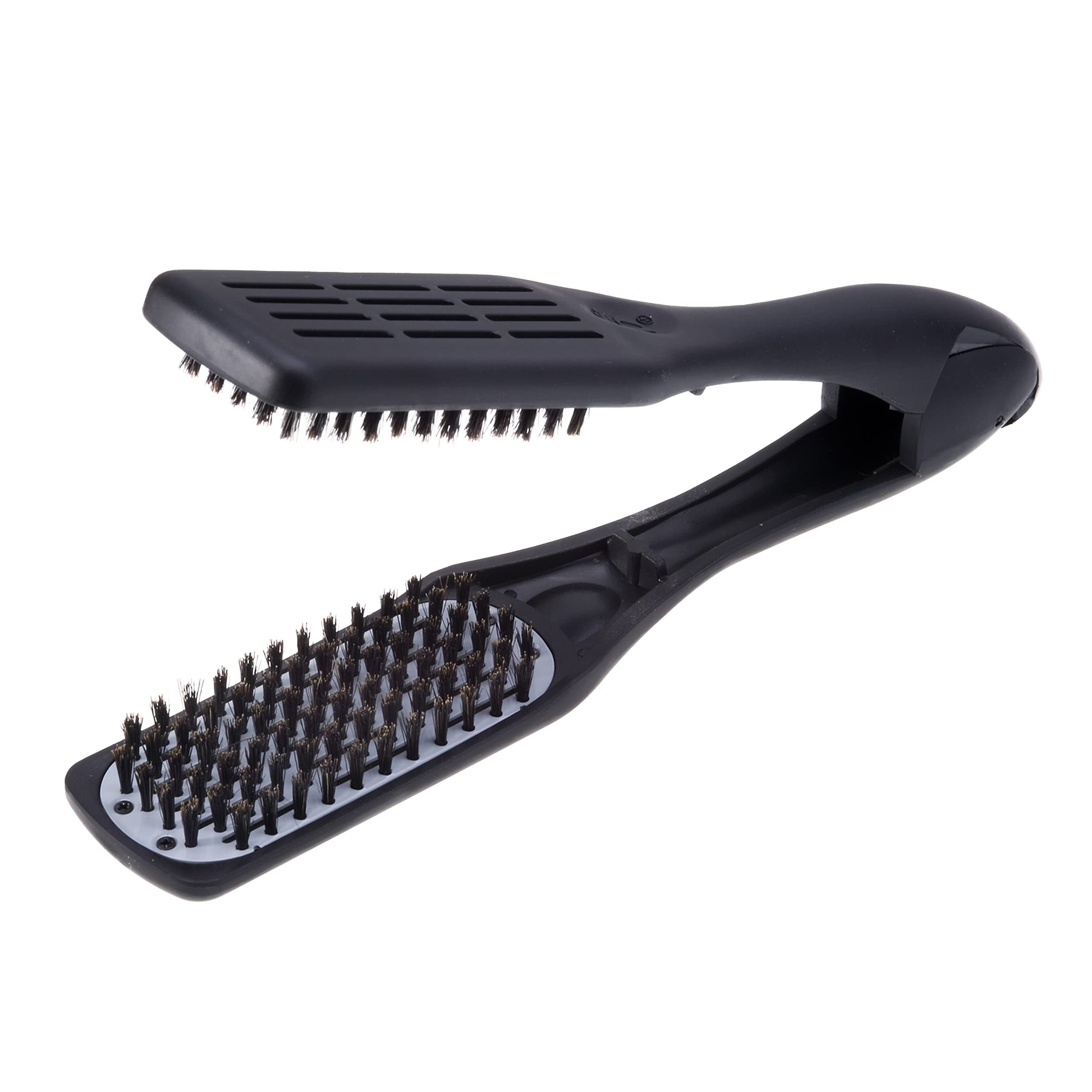 Denman Thermoceramic Straightening Brush with Boar Bristles, Black