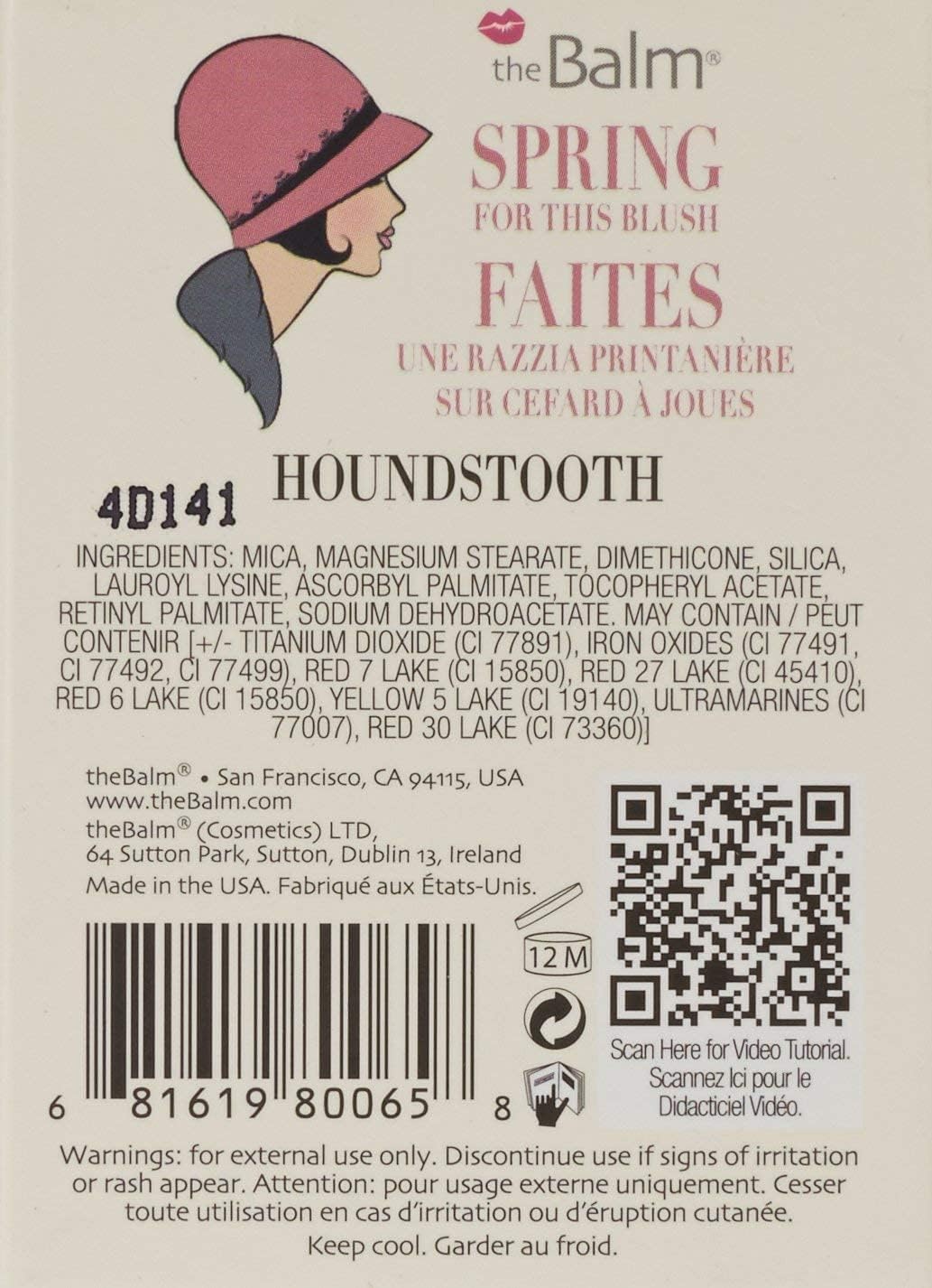 theBalm Instain Make-Up Powder, Houndstooth, 0.23 oz.