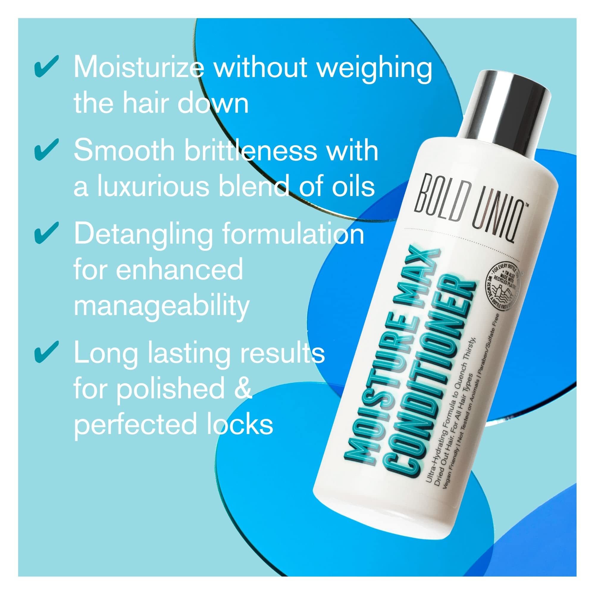 Moisturizing & Hydrating Conditioner for Dry Hair & Scalp. Deeply Nourishes, Detangles & Repairs Damaged, Colored, Curly & Frizzy Hair. Peta-approved, Vegan & Cruelty-Free. Sulphate & Paraben Free.
