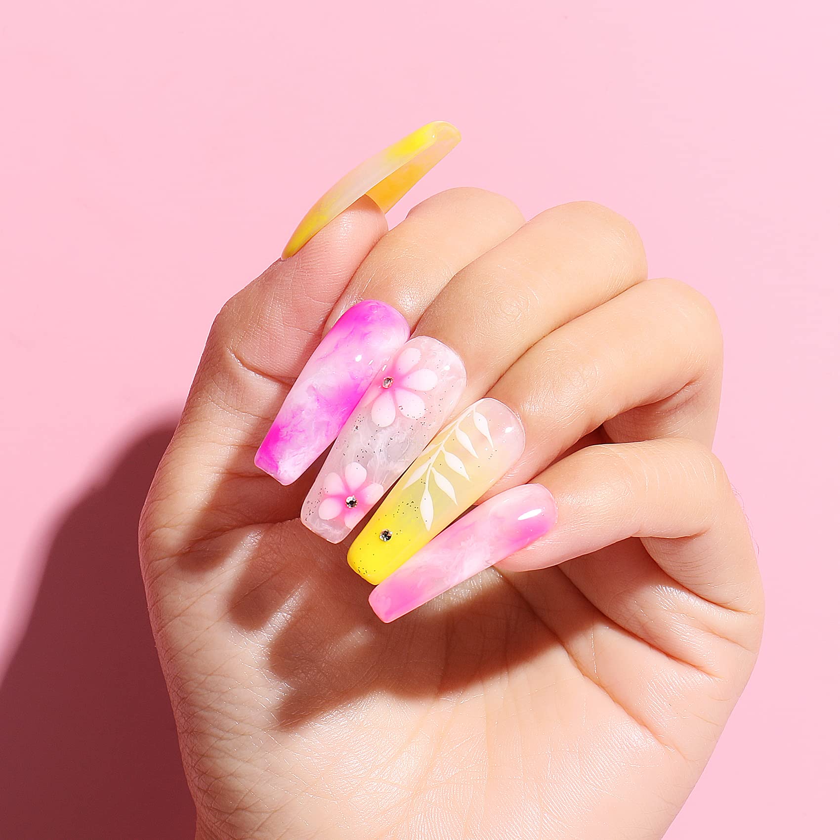 AIMEILI Nail Art Blossom Gel Nail Polish Soak Off UV LED Clear Blooming Gel Manicure 10ml